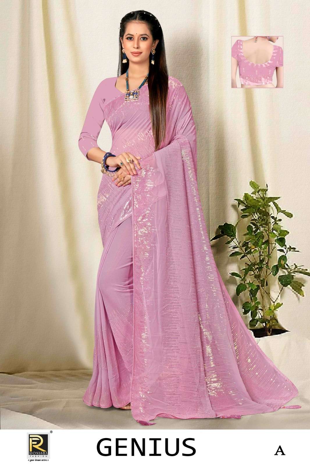 Ronisha GENIUS DESIGNER  Saree Wholesale catalog