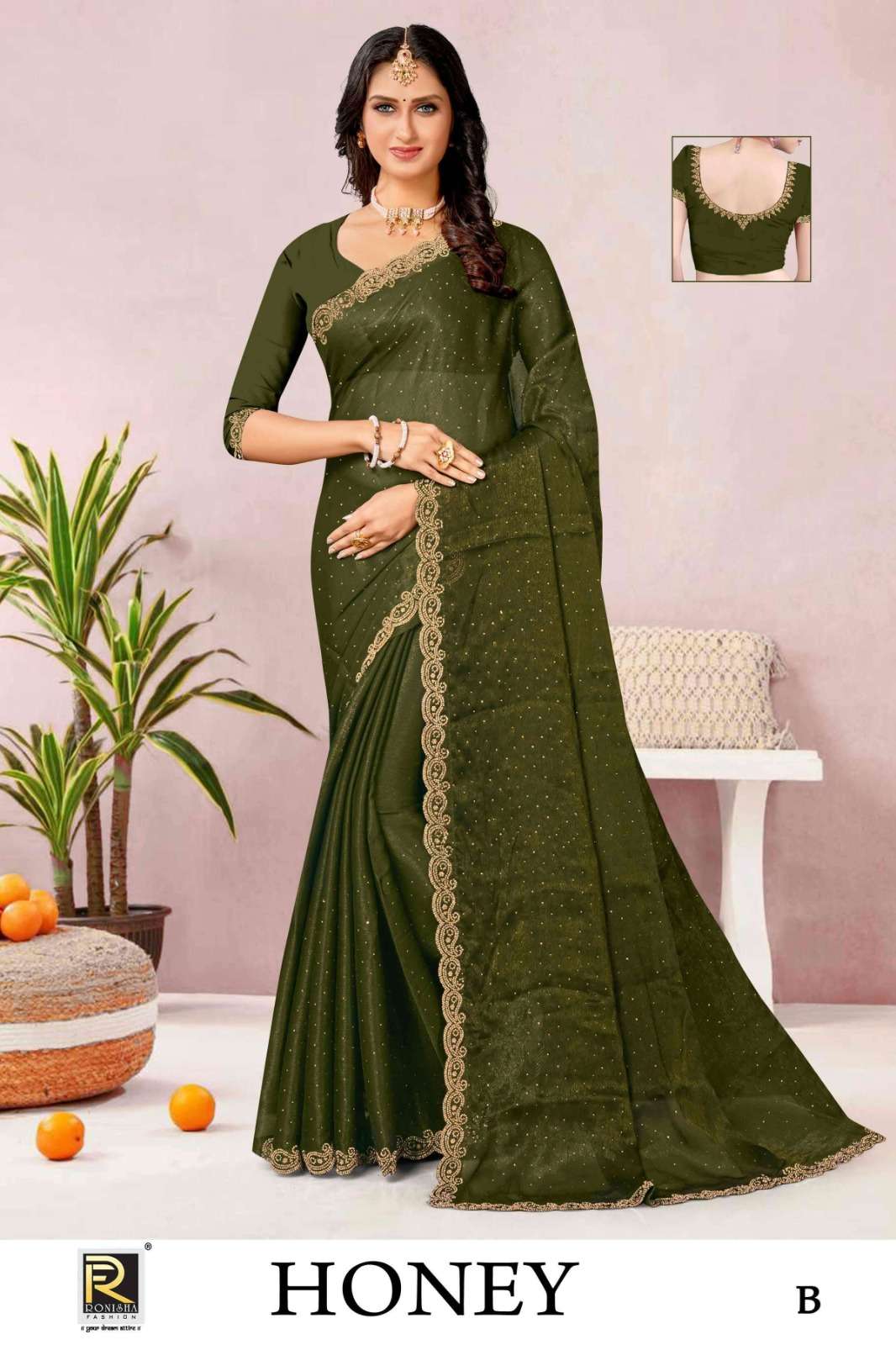Ronisha HONY DESIGNER Saree  Wholesale catalog