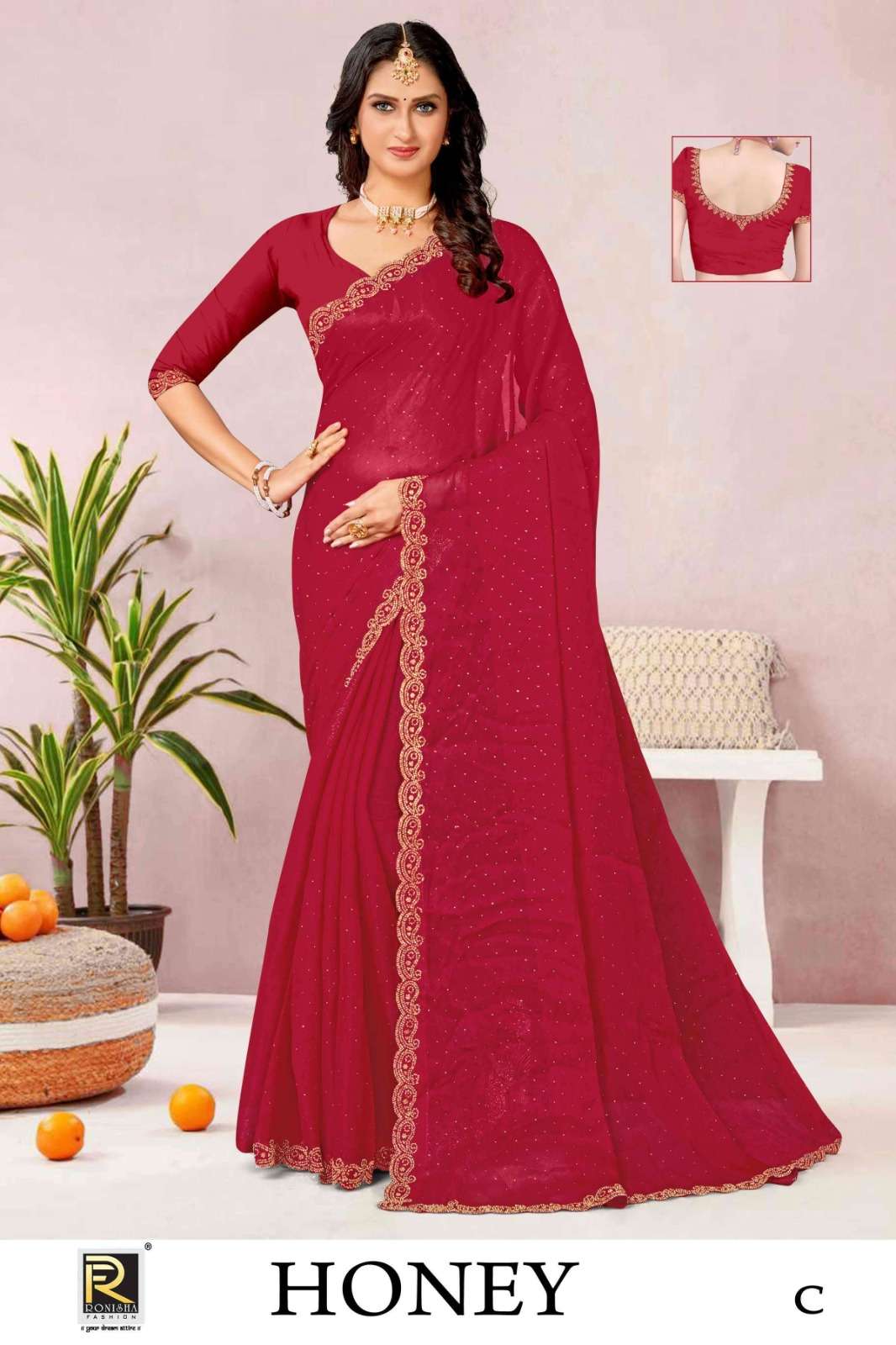Ronisha HONY DESIGNER Saree  Wholesale catalog
