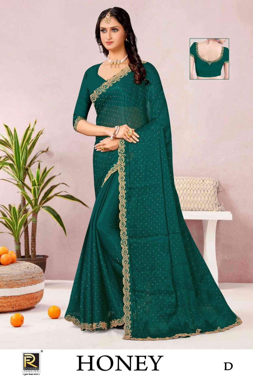 Ronisha HONY DESIGNER Saree  Wholesale catalog