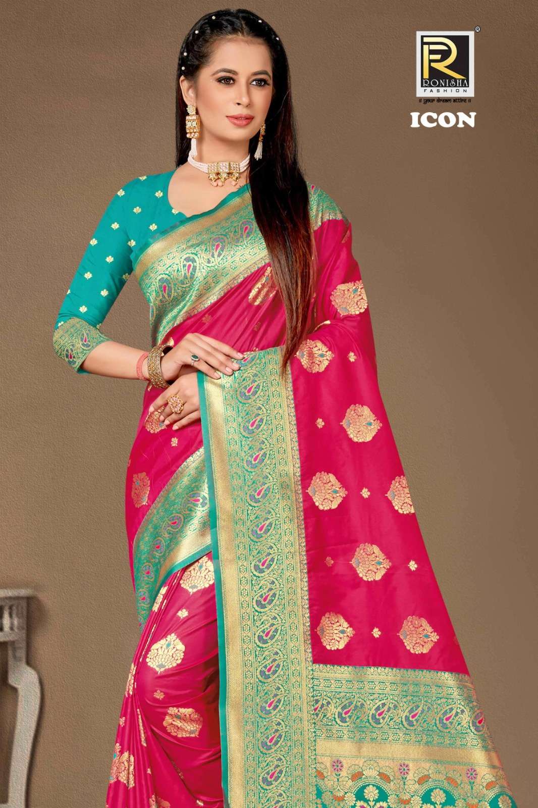 Ronisha Icon Banarasi Silk Saree Wholesale catalog