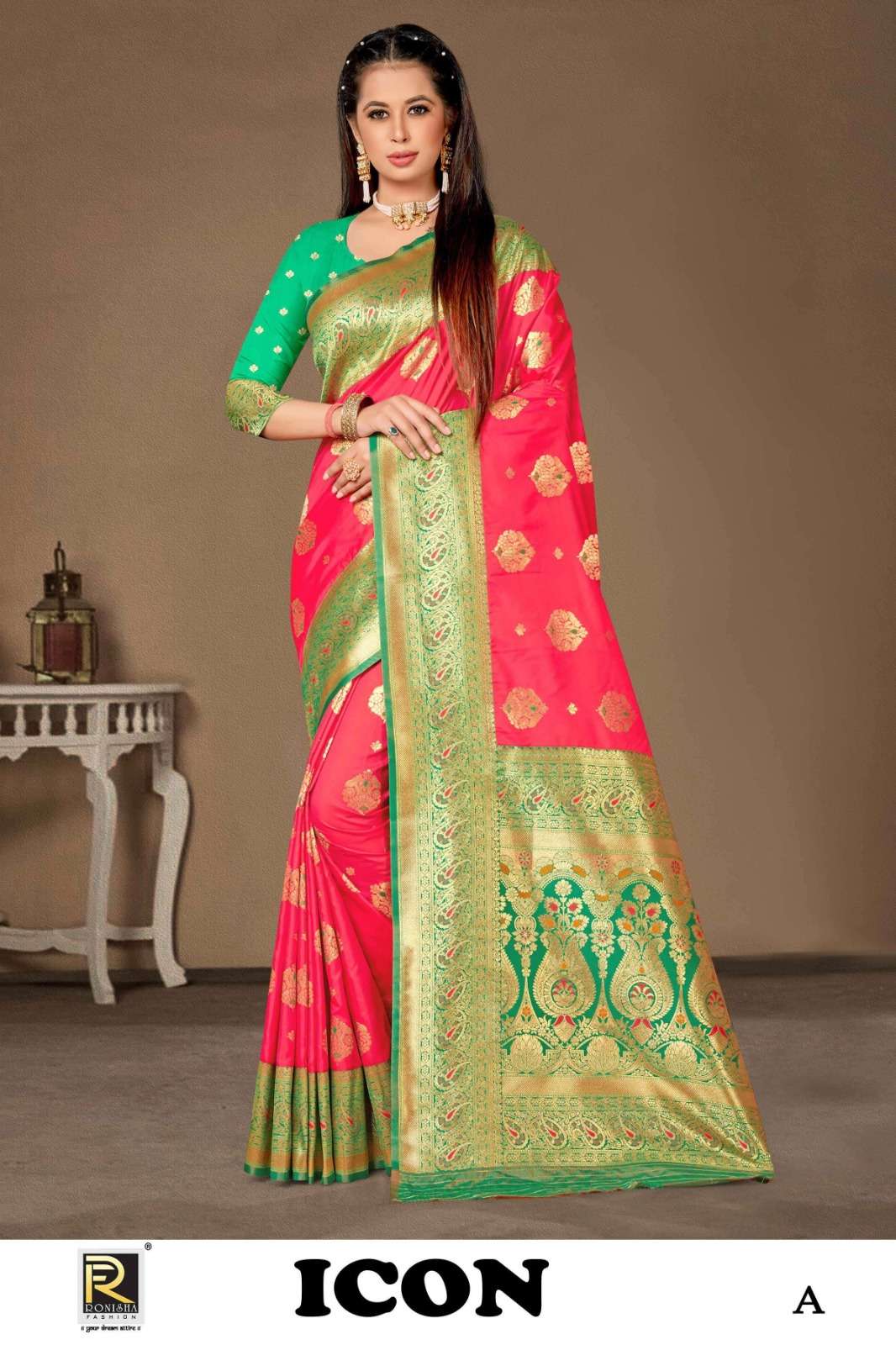 Ronisha Icon Banarasi Silk Saree Wholesale catalog