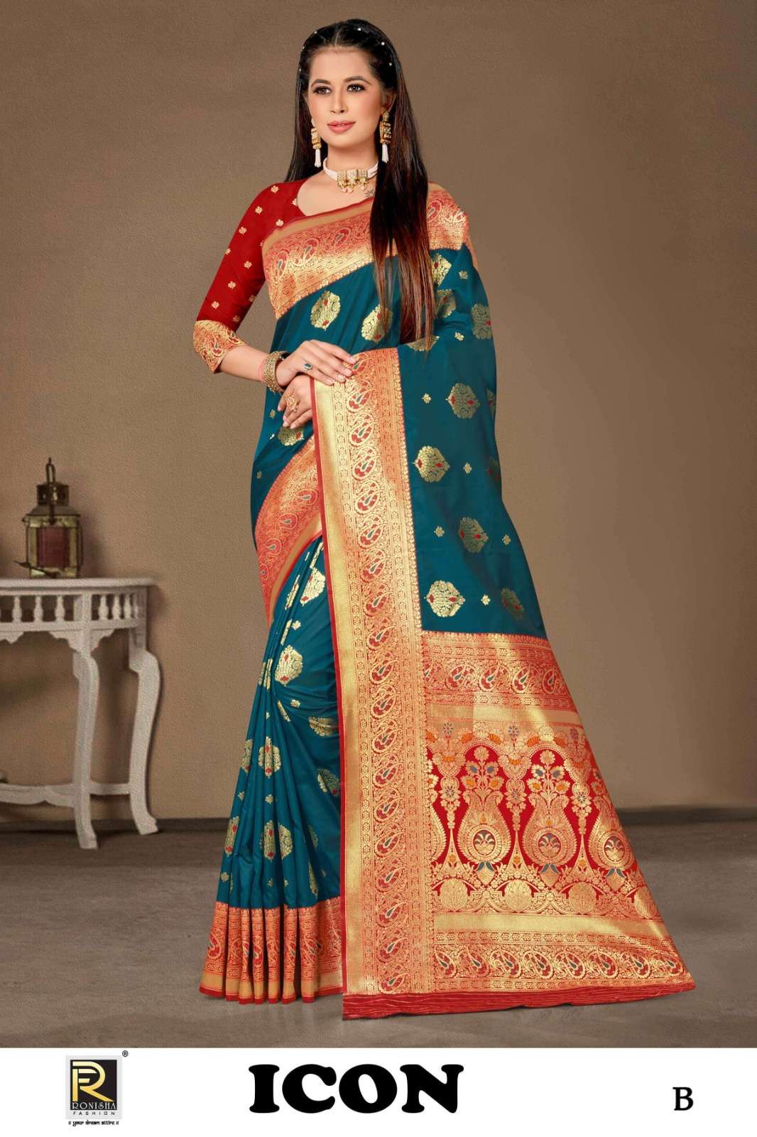 Ronisha Icon Banarasi Silk Saree Wholesale catalog