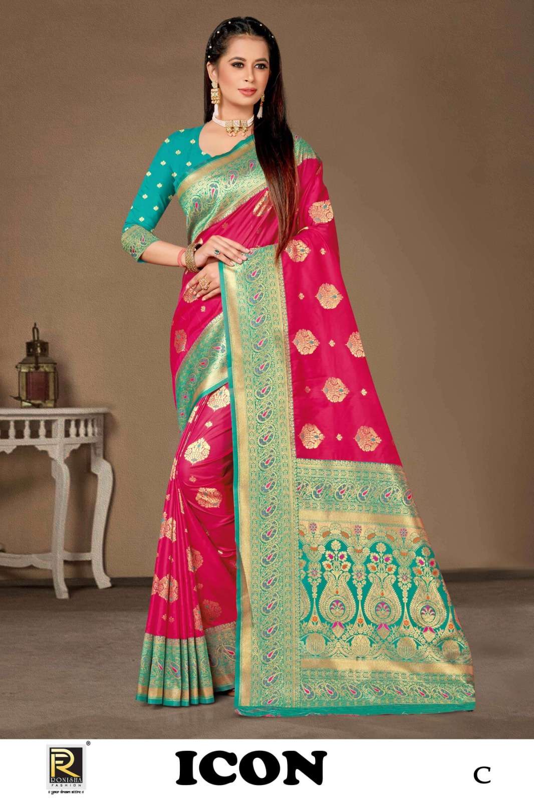 Ronisha Icon Banarasi Silk Saree Wholesale catalog