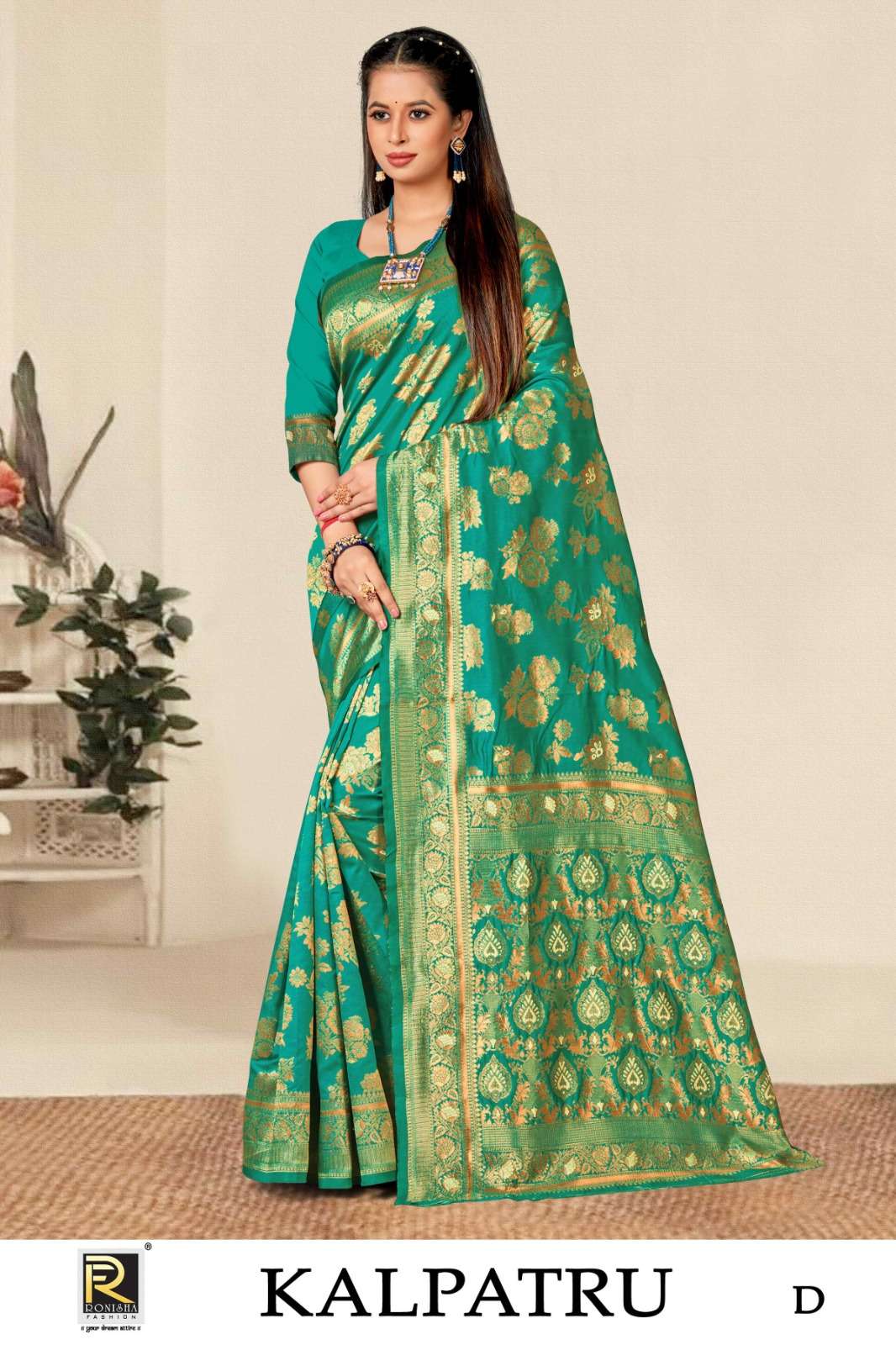 Ronisha Kalpatru Banarasi Premium Silk Saree Wholesale catalog