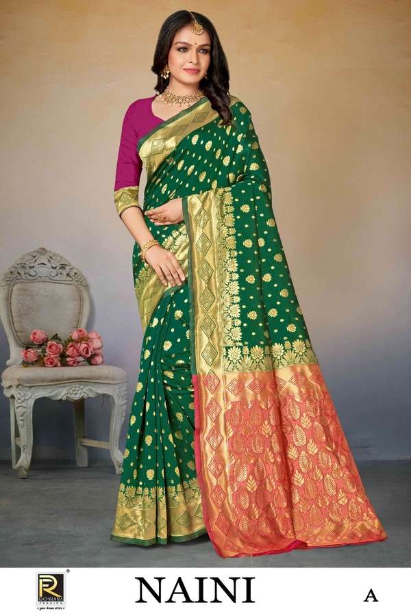 Ronisha Naini Banarasi Designer Silk Saree Wholesale catalog
