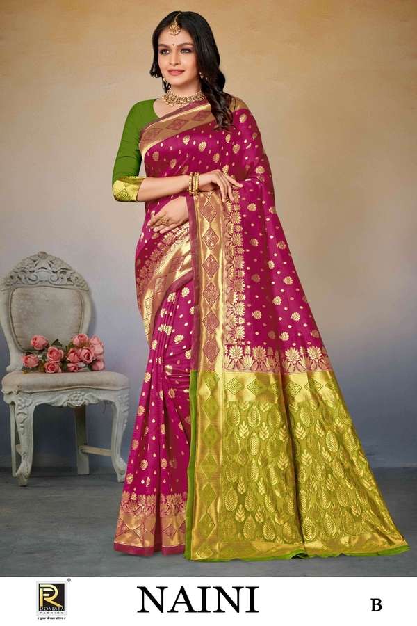 Ronisha Naini Banarasi Designer Silk Saree Wholesale catalog