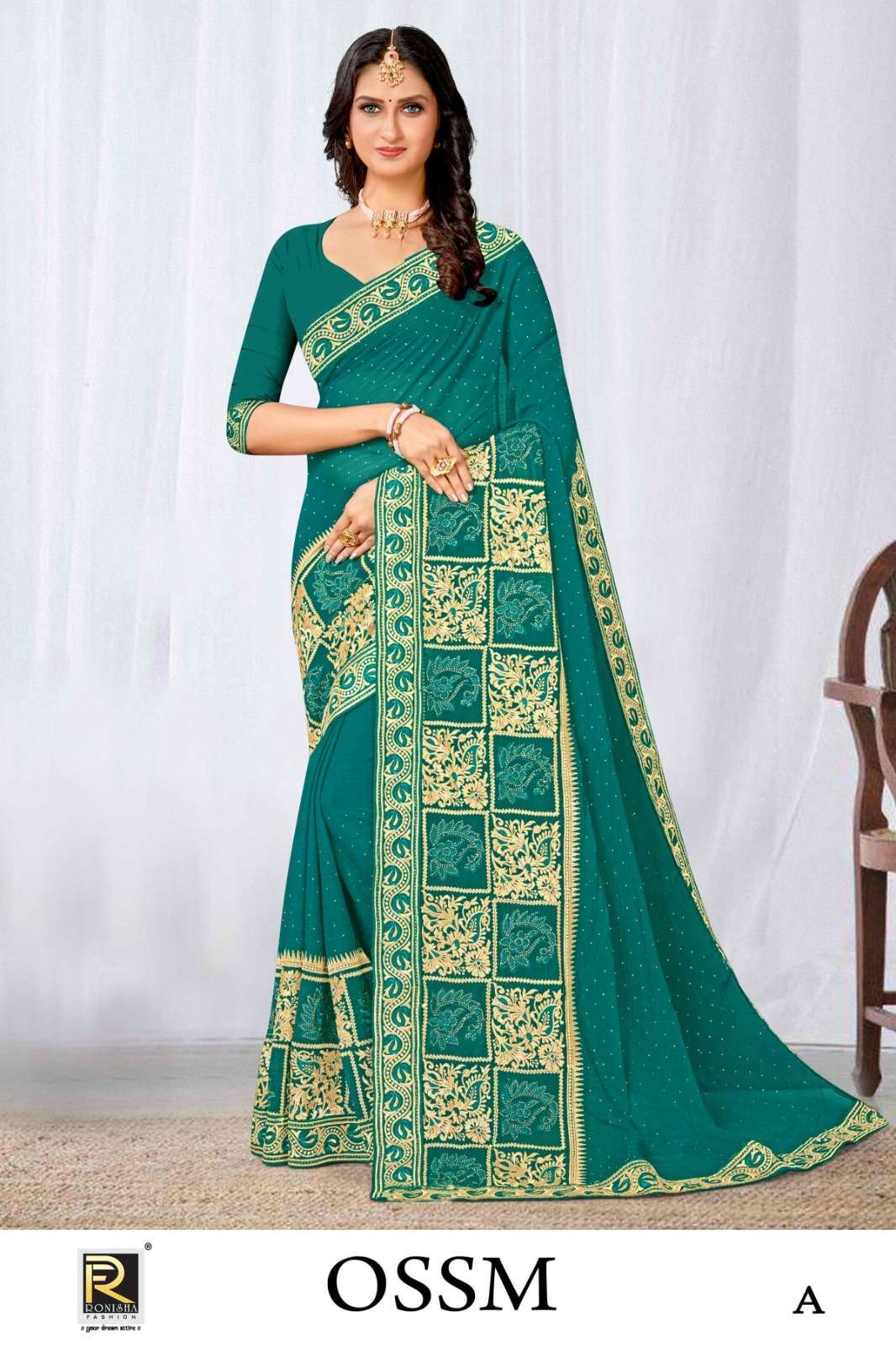 Ronisha OSSM DESIGNER Saree Wholesale catalog