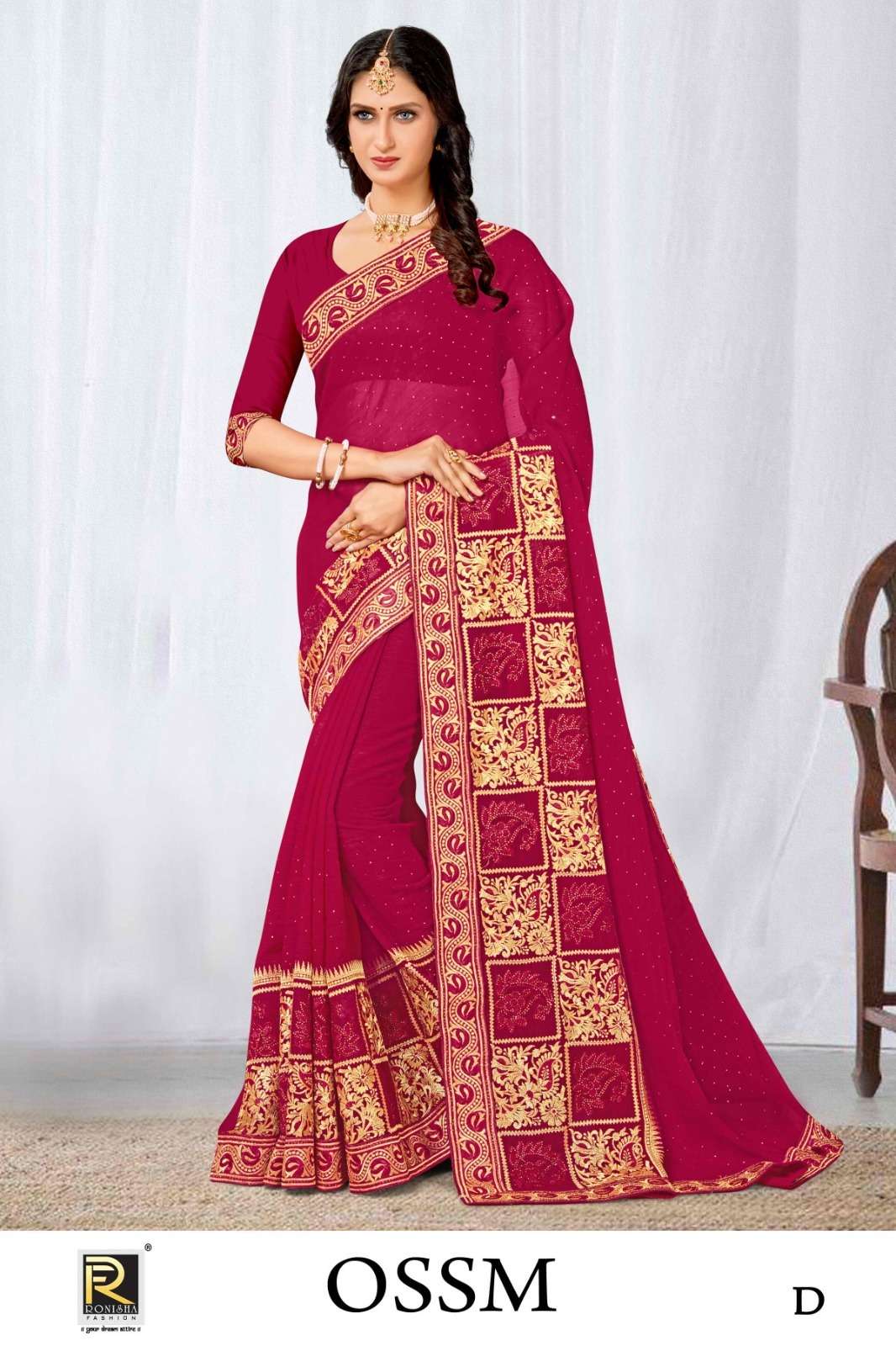 Ronisha OSSM DESIGNER Saree Wholesale catalog