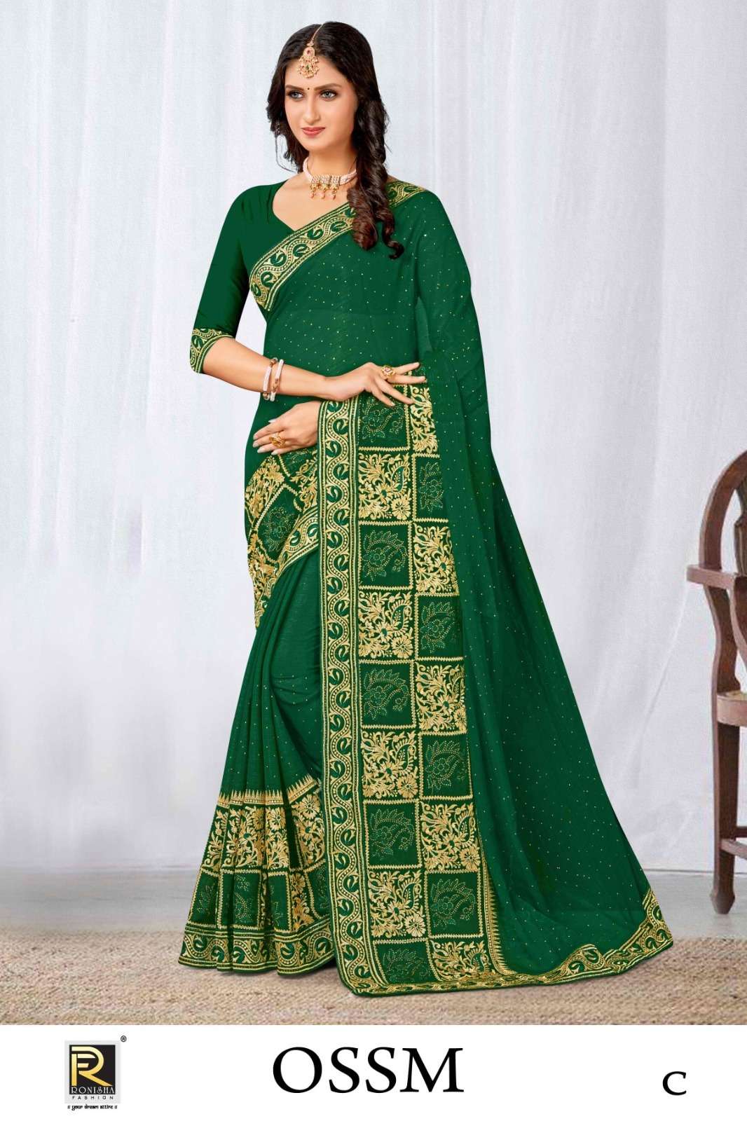Ronisha OSSM DESIGNER Saree Wholesale catalog