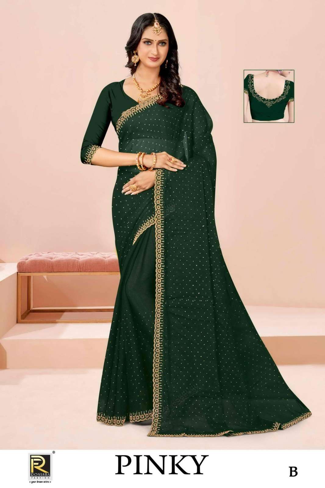 Ronisha PINKY Saree Wholesale catalog