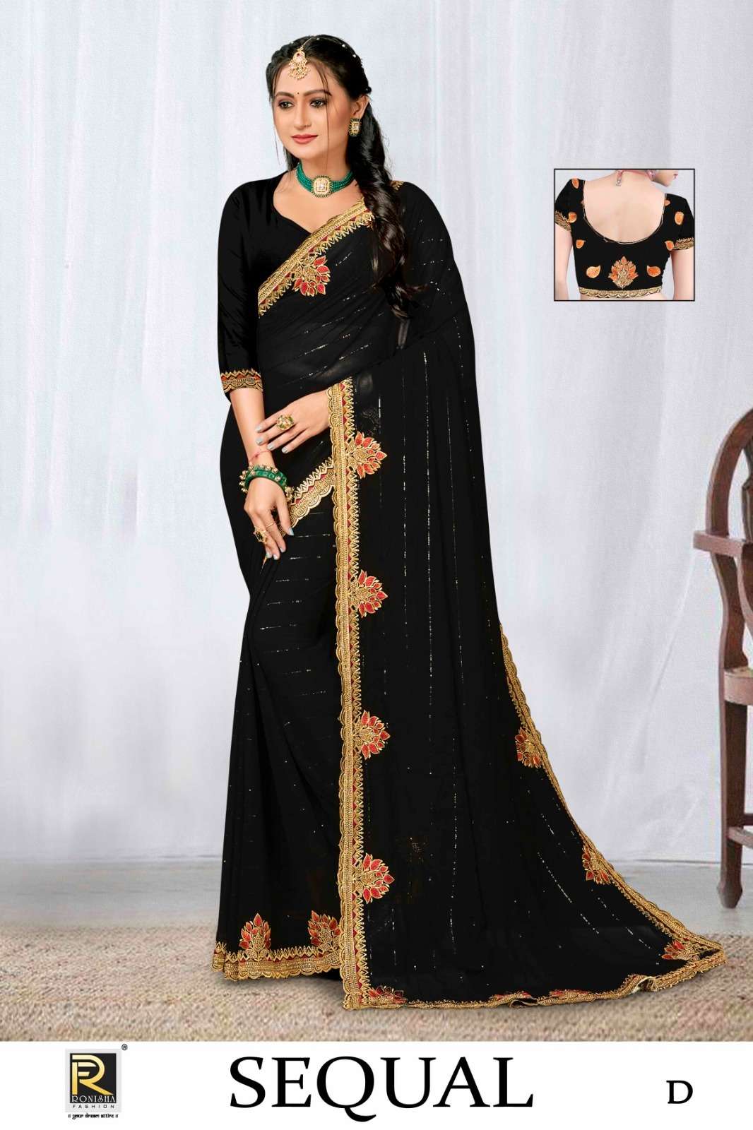 Ronisha SEQUAL Saree Wholesale catalog