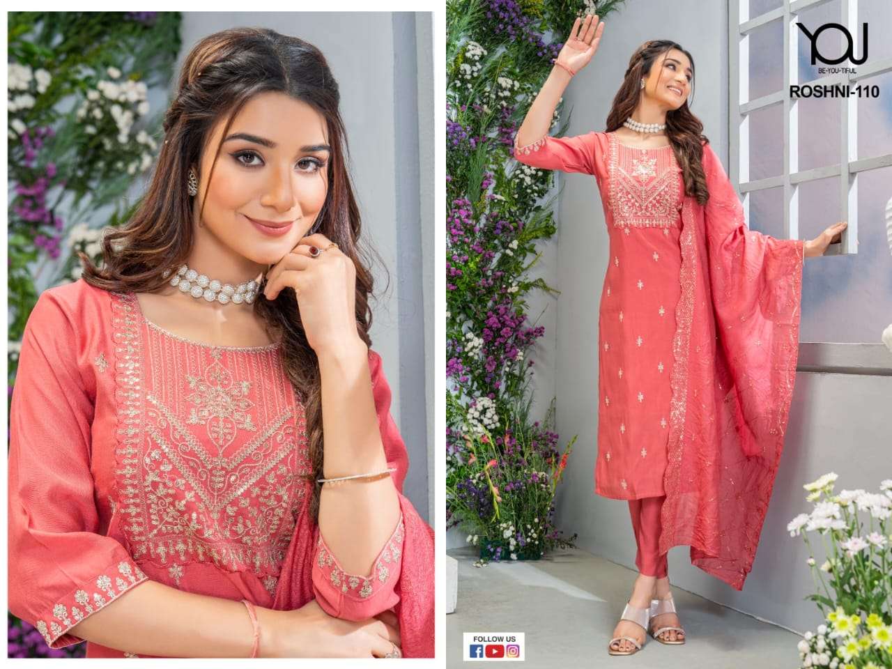 Roshni Roman SILK Kurti Wholesale catalog