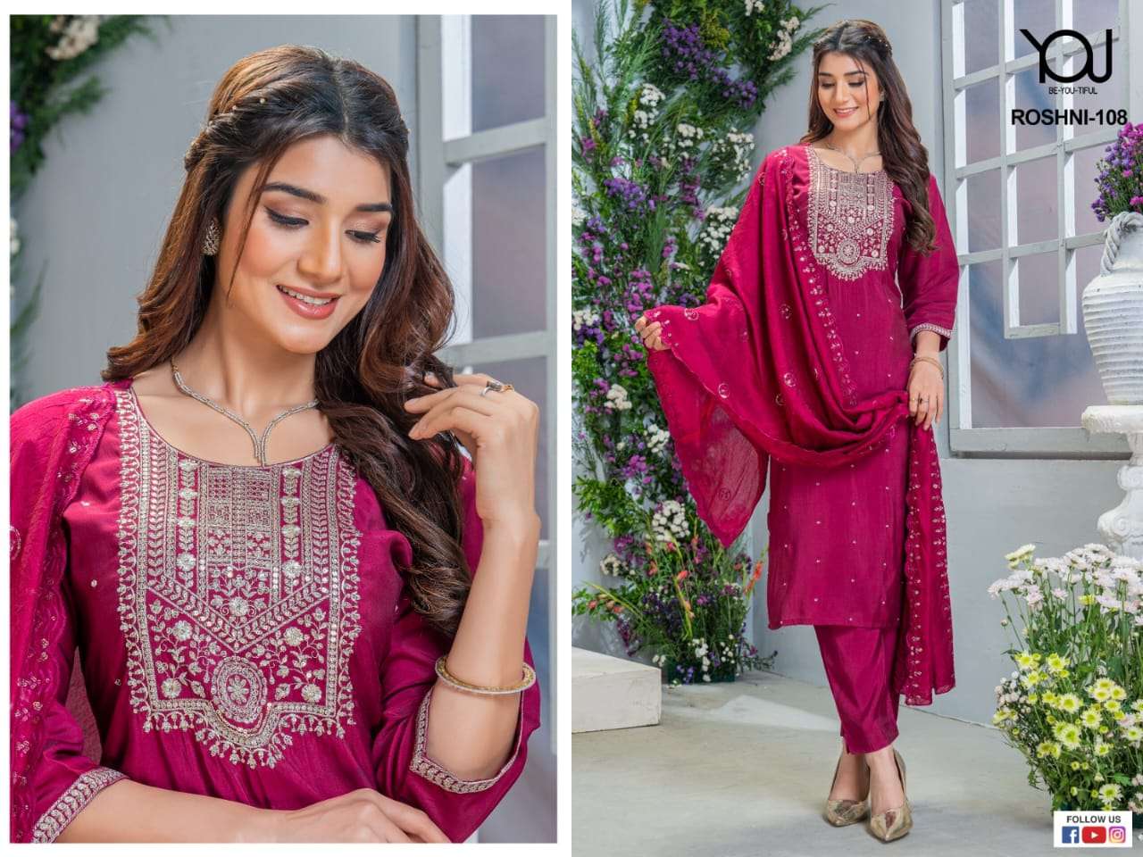 Roshni Roman SILK Kurti Wholesale catalog
