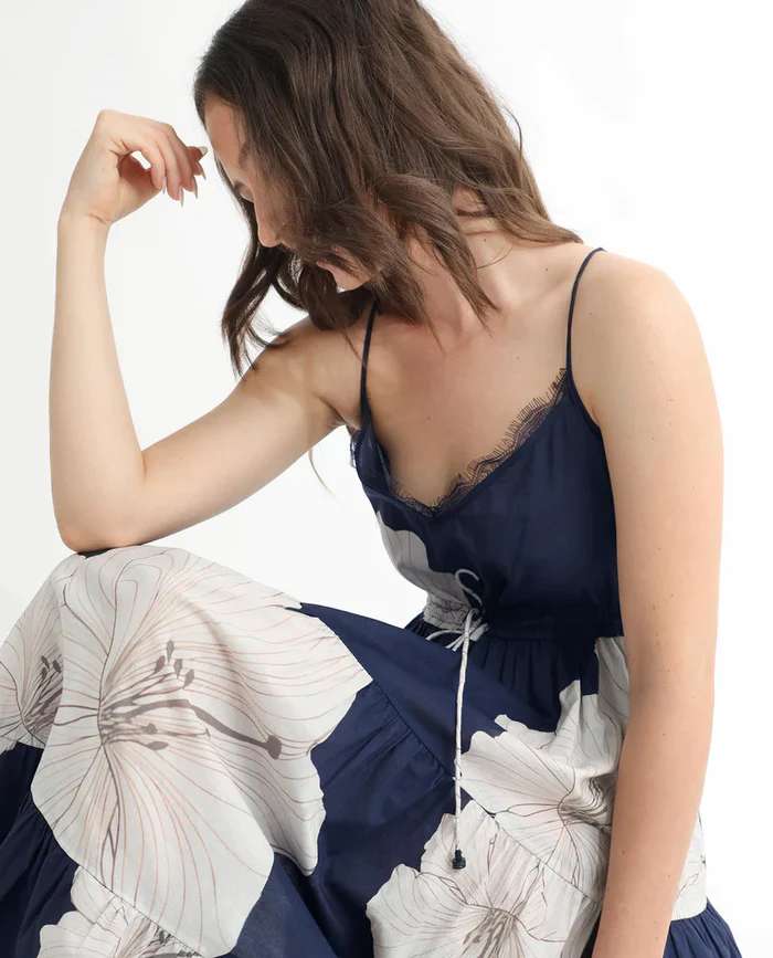 Sabella Brand Western Tunics Blue and Cream Combination 