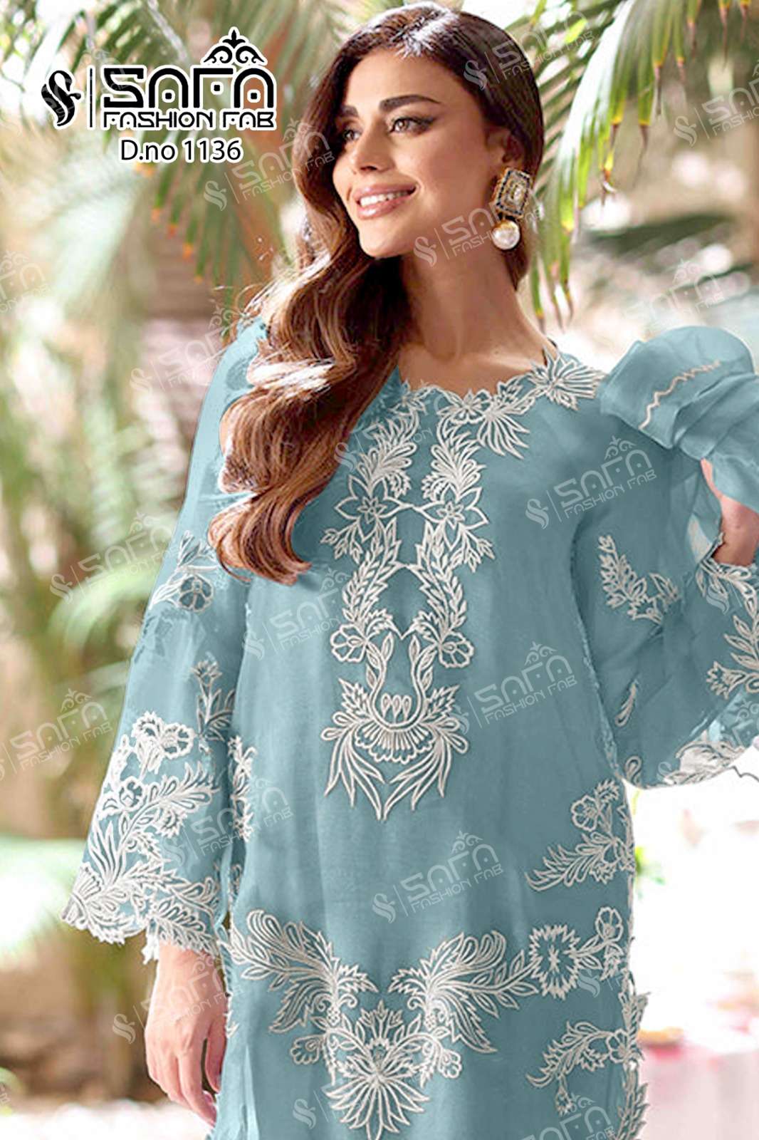 Safa Fashion Fab 1136 Heavy Georgette Dress Materials Wholesale catalog