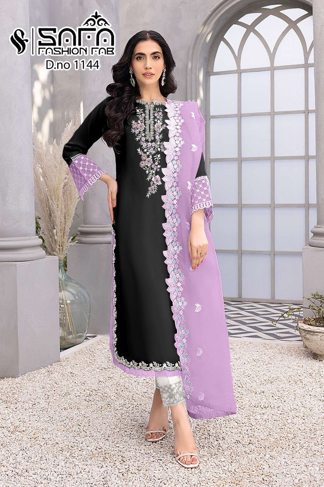 Safa Fashion Fab 1144 Heavy Georgette Pakistani Suits Wholesale catalog