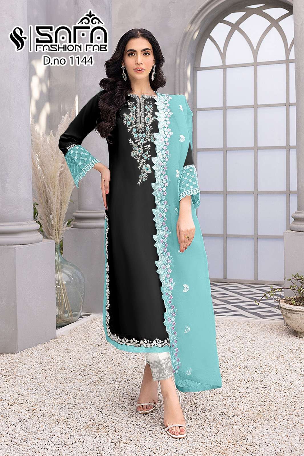 Safa Fashion Fab 1144 Heavy Georgette Pakistani Suits Wholesale catalog