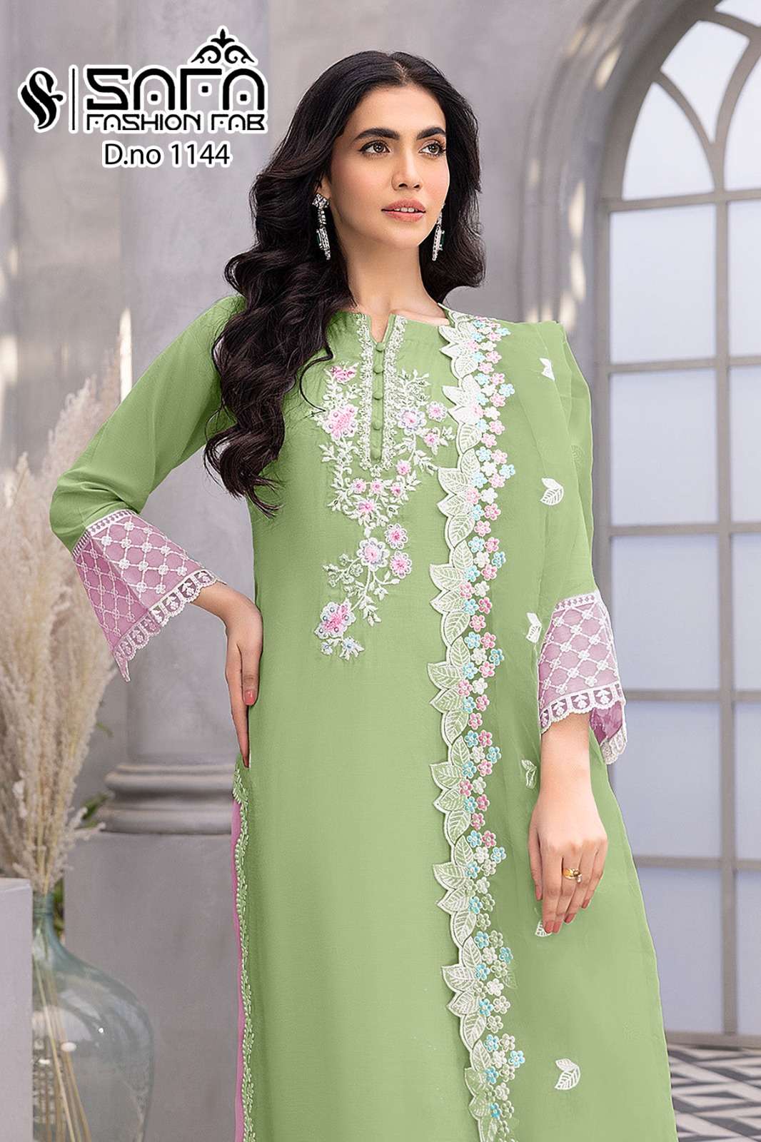 Safa Fashion Fab 1144 Heavy Georgette Pakistani Suits Wholesale catalog