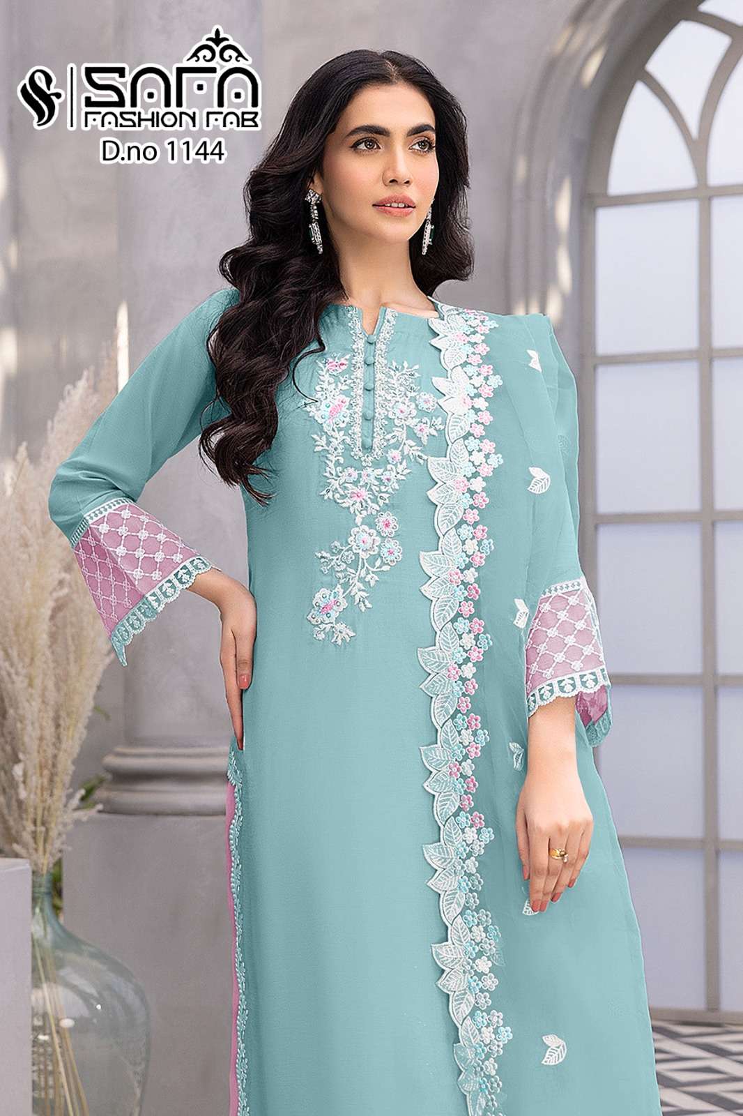 Safa Fashion Fab 1144 Heavy Georgette Pakistani Suits Wholesale catalog