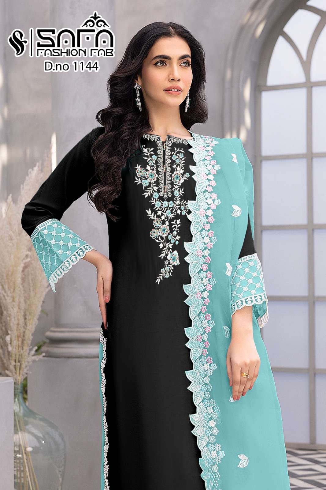 Safa Fashion Fab 1144 Heavy Georgette Pakistani Suits Wholesale catalog