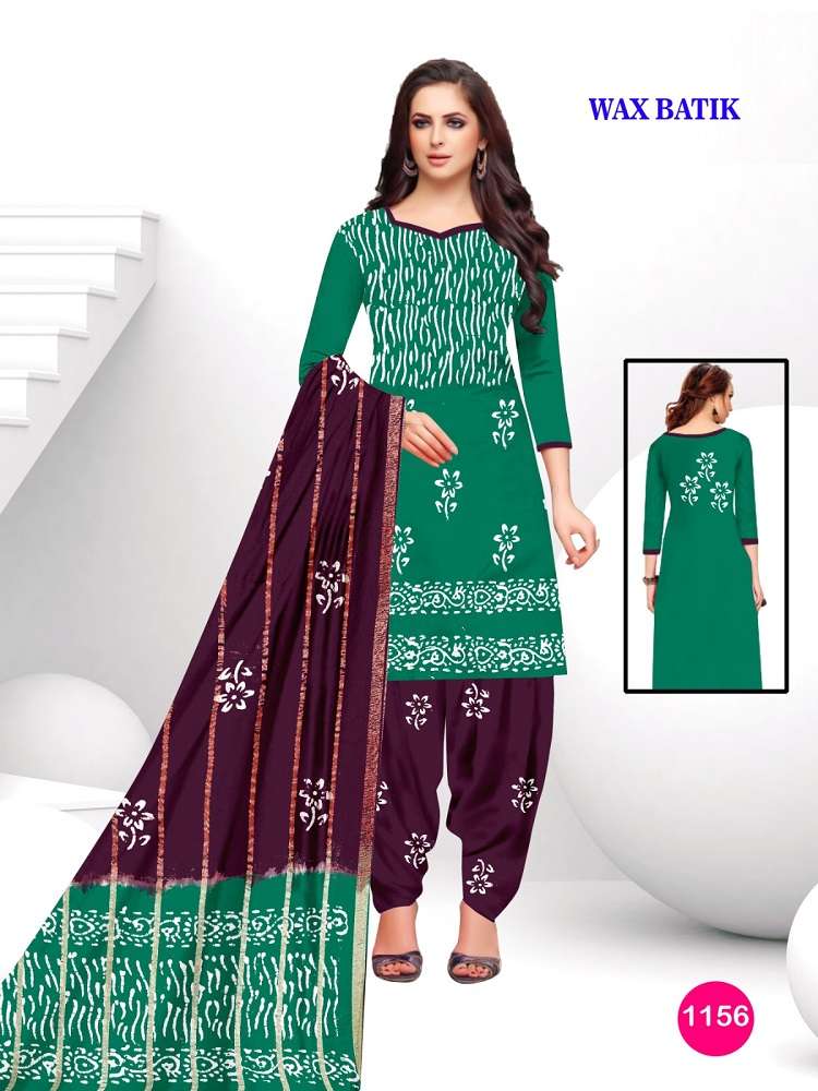 Sagar Cotton Wax Batic -Dress Material -Dress Material