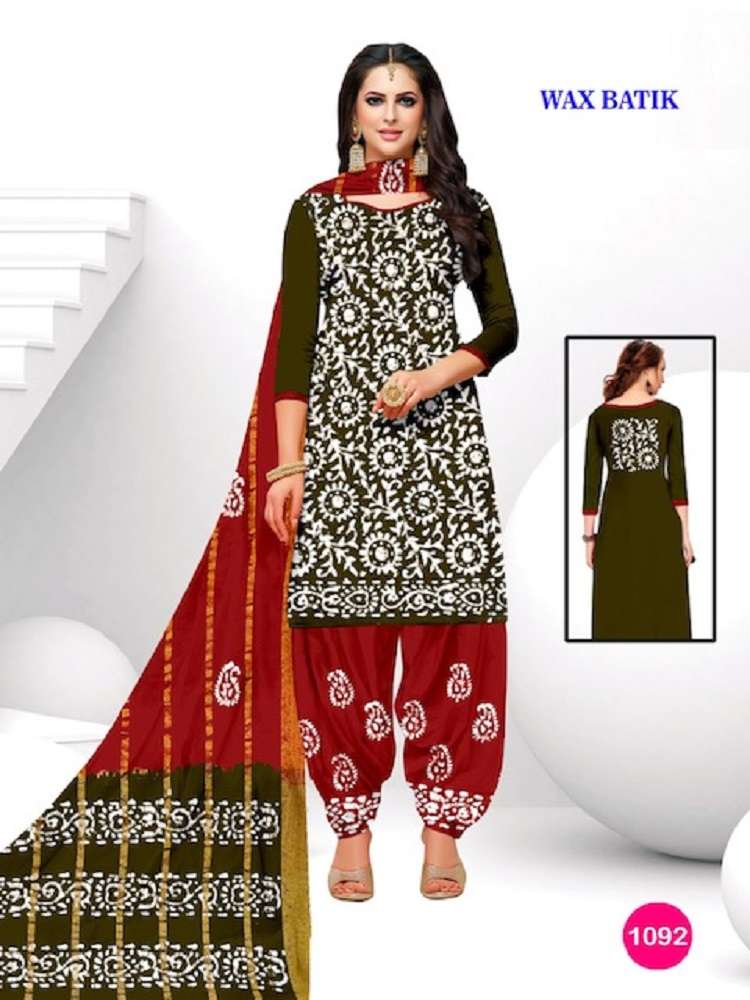 Sagar Cotton Wax Batic -Dress Material -Dress Material
