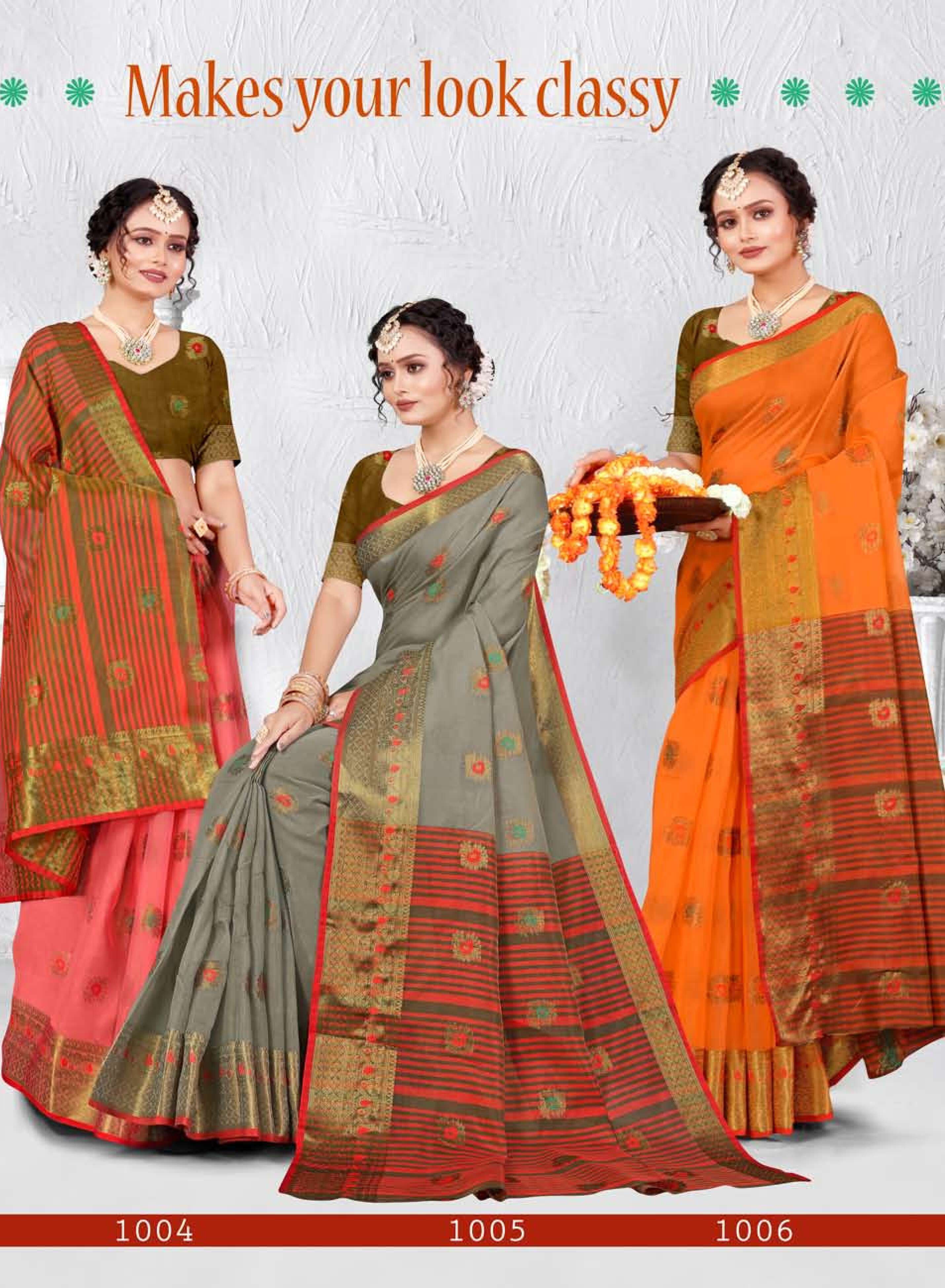 Saroj Aarabham Vol - 3 Soft cotton Wholesale catalog    