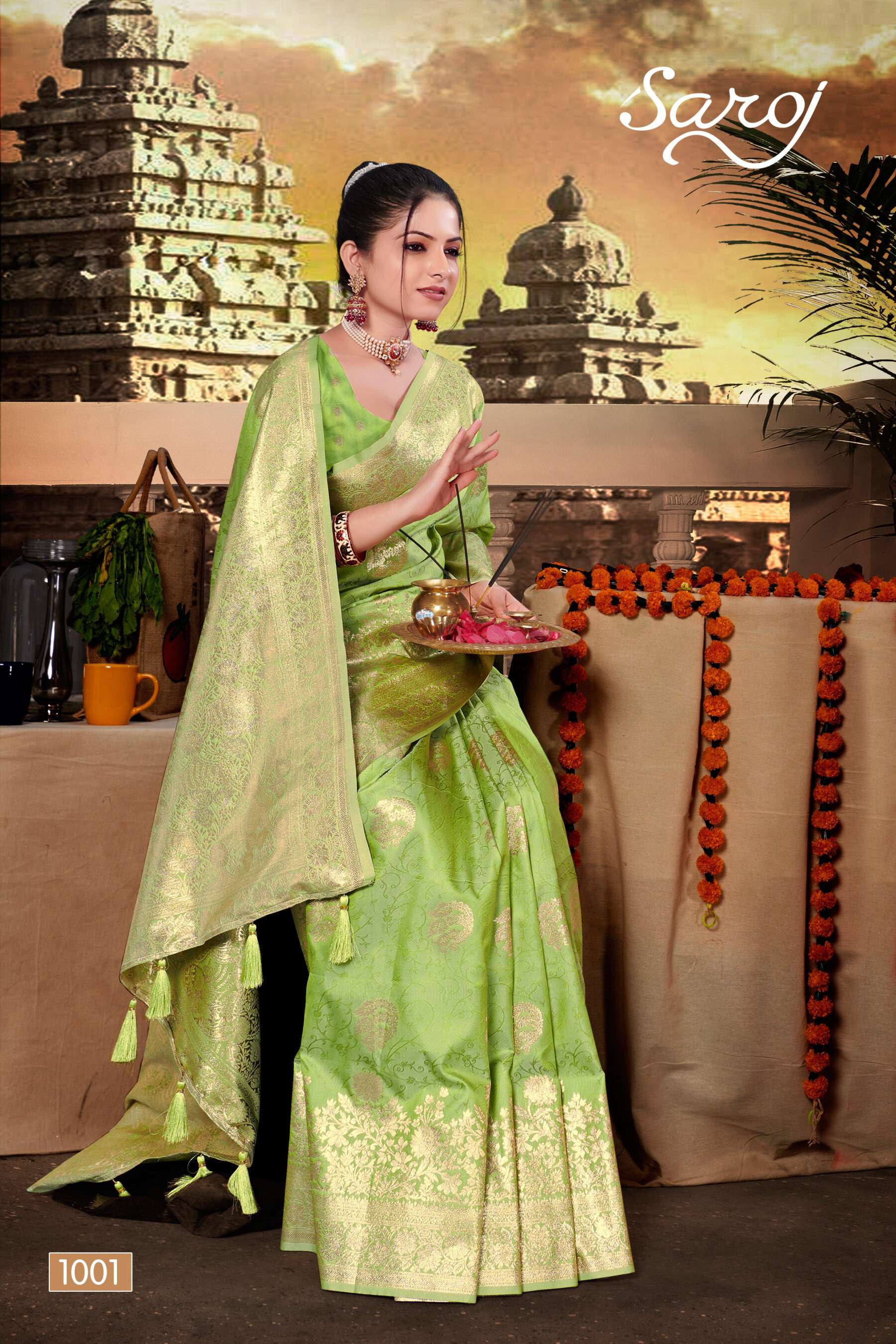 Saroj  Amrut Vol - 2 50*600 soft silk saree Saree Wholesale catalog    