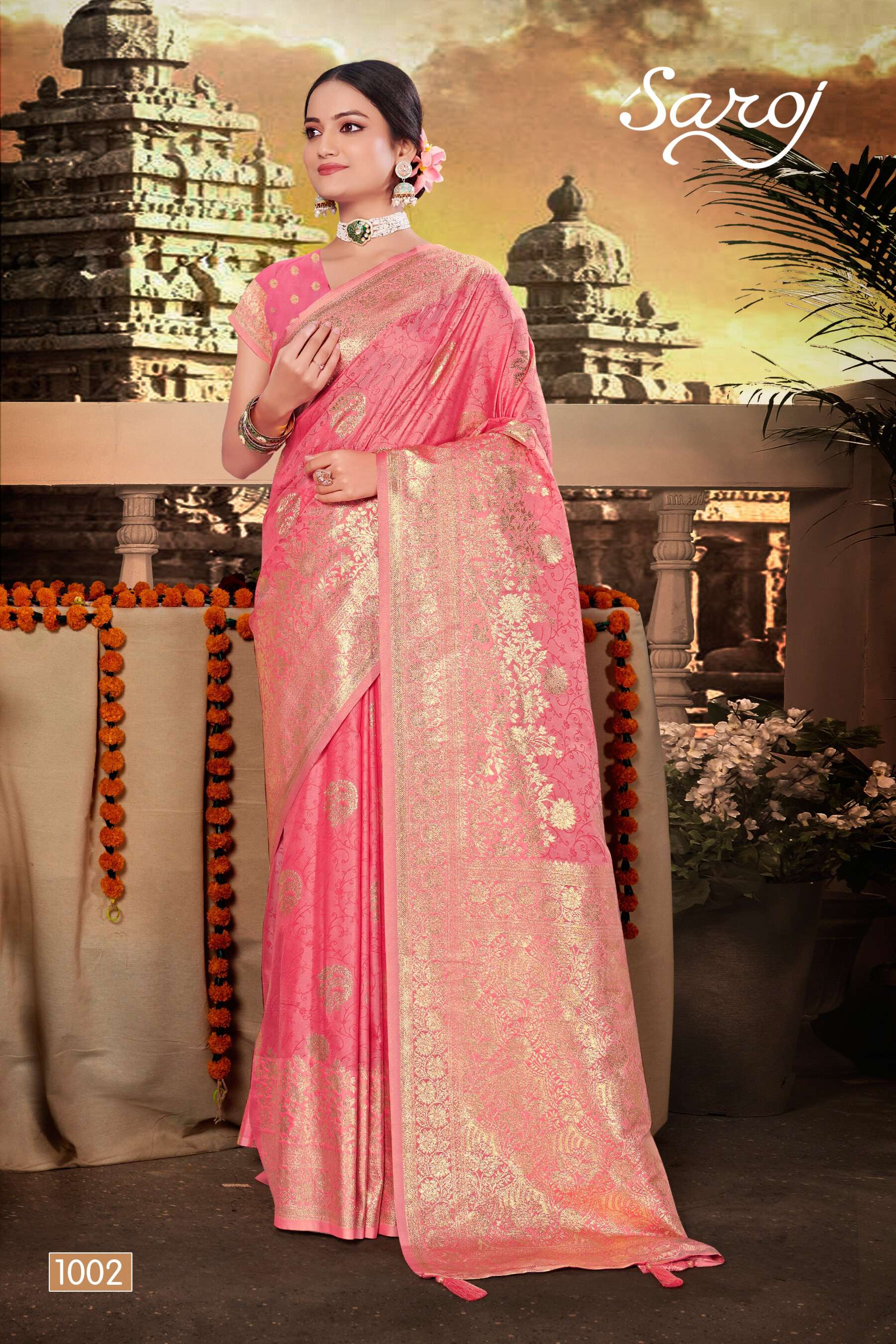 Saroj  Amrut Vol - 2 50*600 soft silk saree Saree Wholesale catalog    