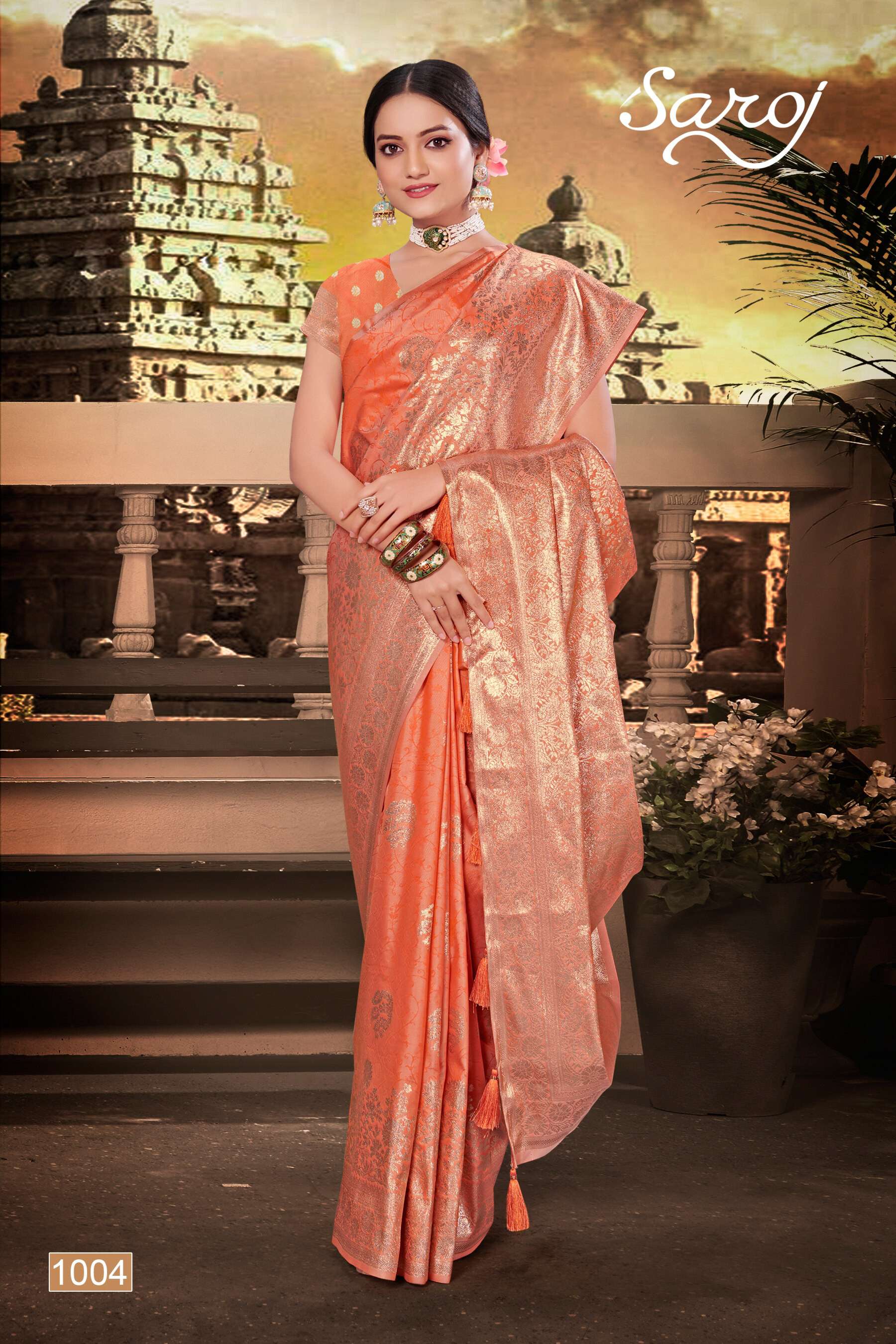 Saroj  Amrut Vol - 2 50*600 soft silk saree Saree Wholesale catalog    