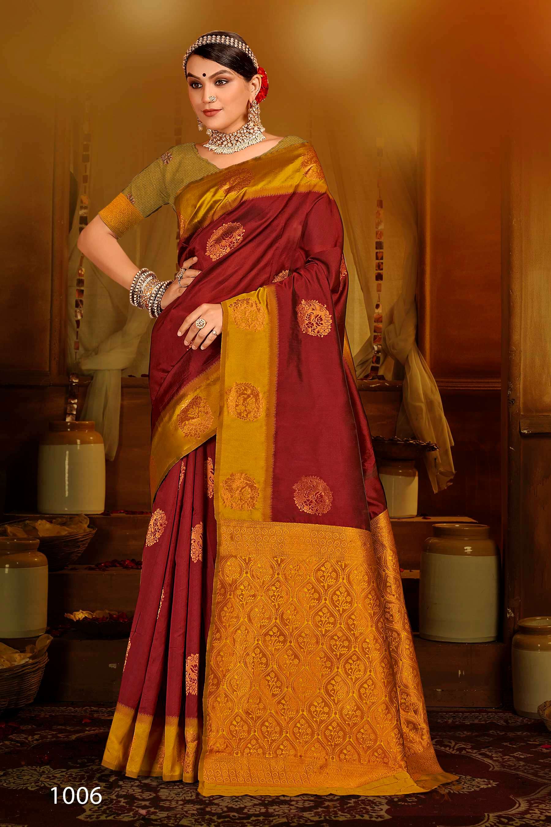 Saroj  Anushka shree vol.1 Soft Silk saree Wholesale catalog    