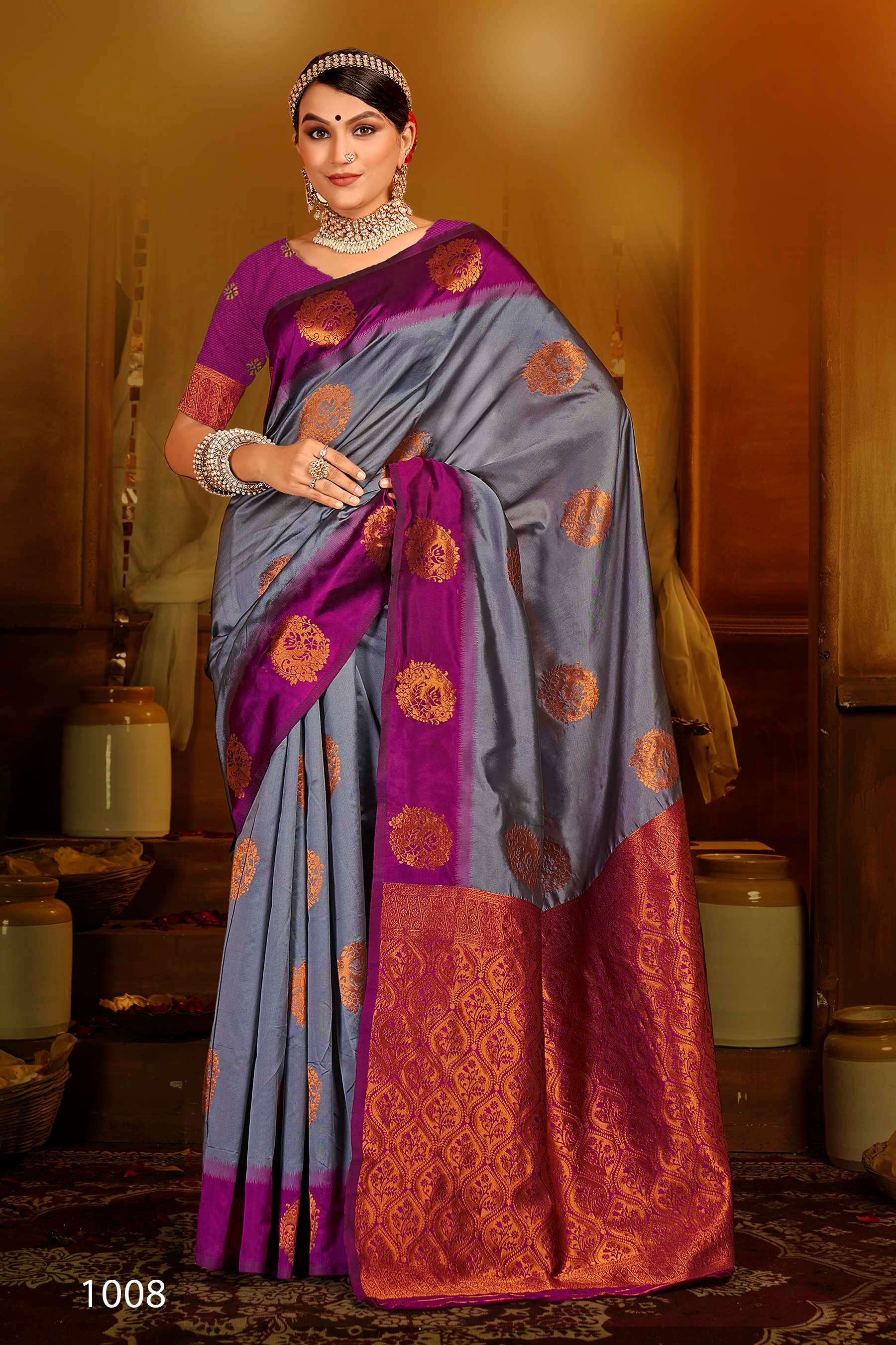 Saroj  Anushka shree vol.1 Soft Silk saree Wholesale catalog    