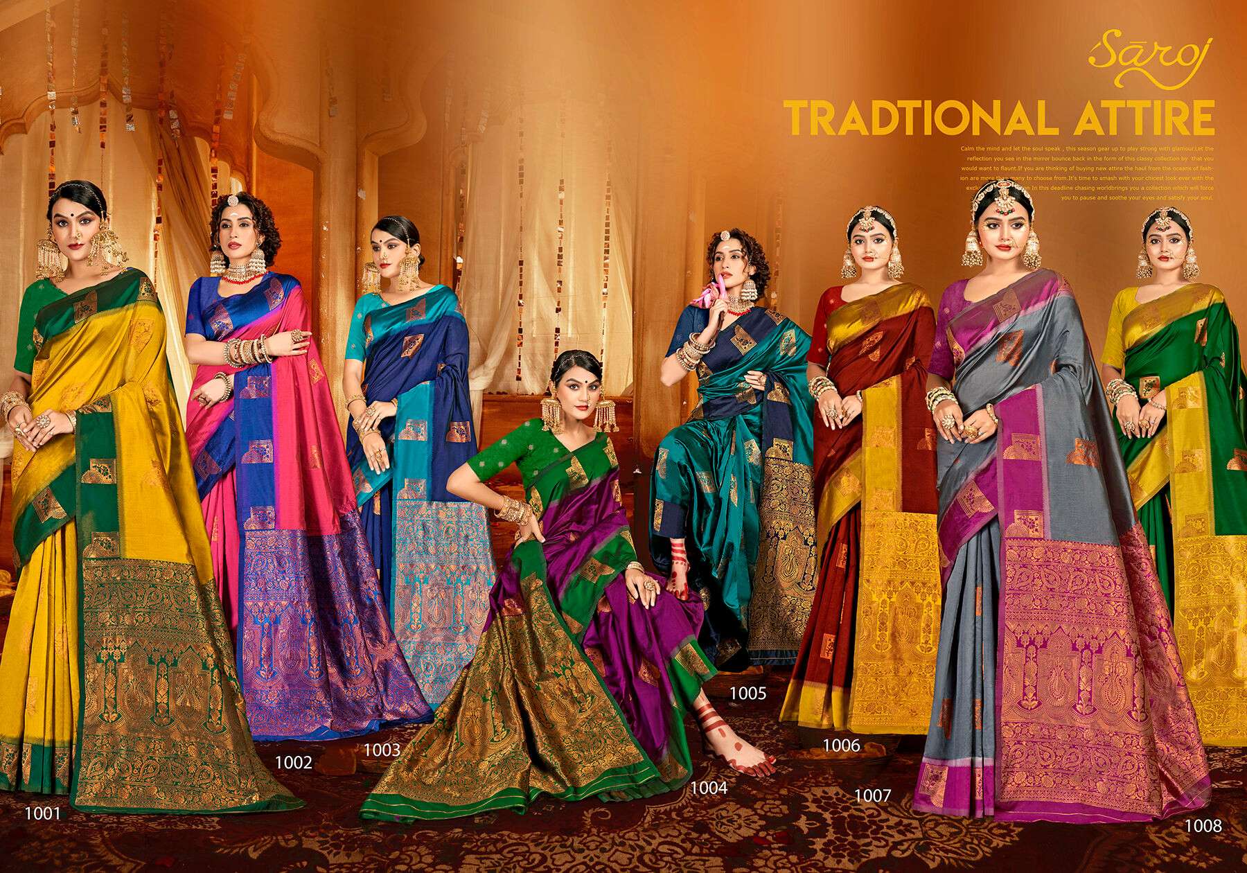Saroj  Anushka shree vol.2 Soft Silk saree Wholesale catalog   