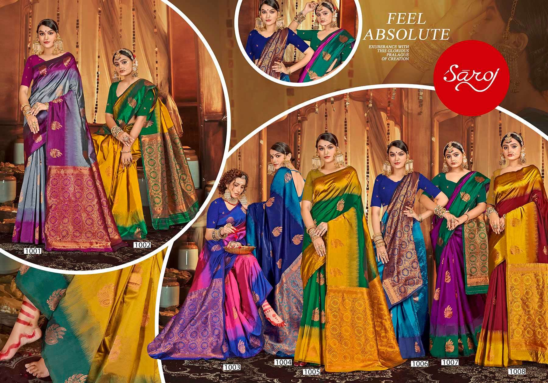 Saroj  Anushka shree vol.4 Soft Silk saree Wholesale catalog   