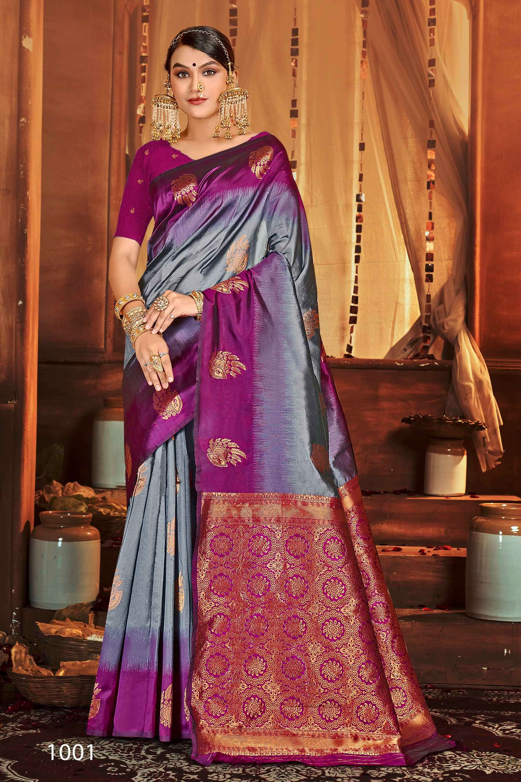 Saroj  Anushka shree vol.4 Soft Silk saree Wholesale catalog   
