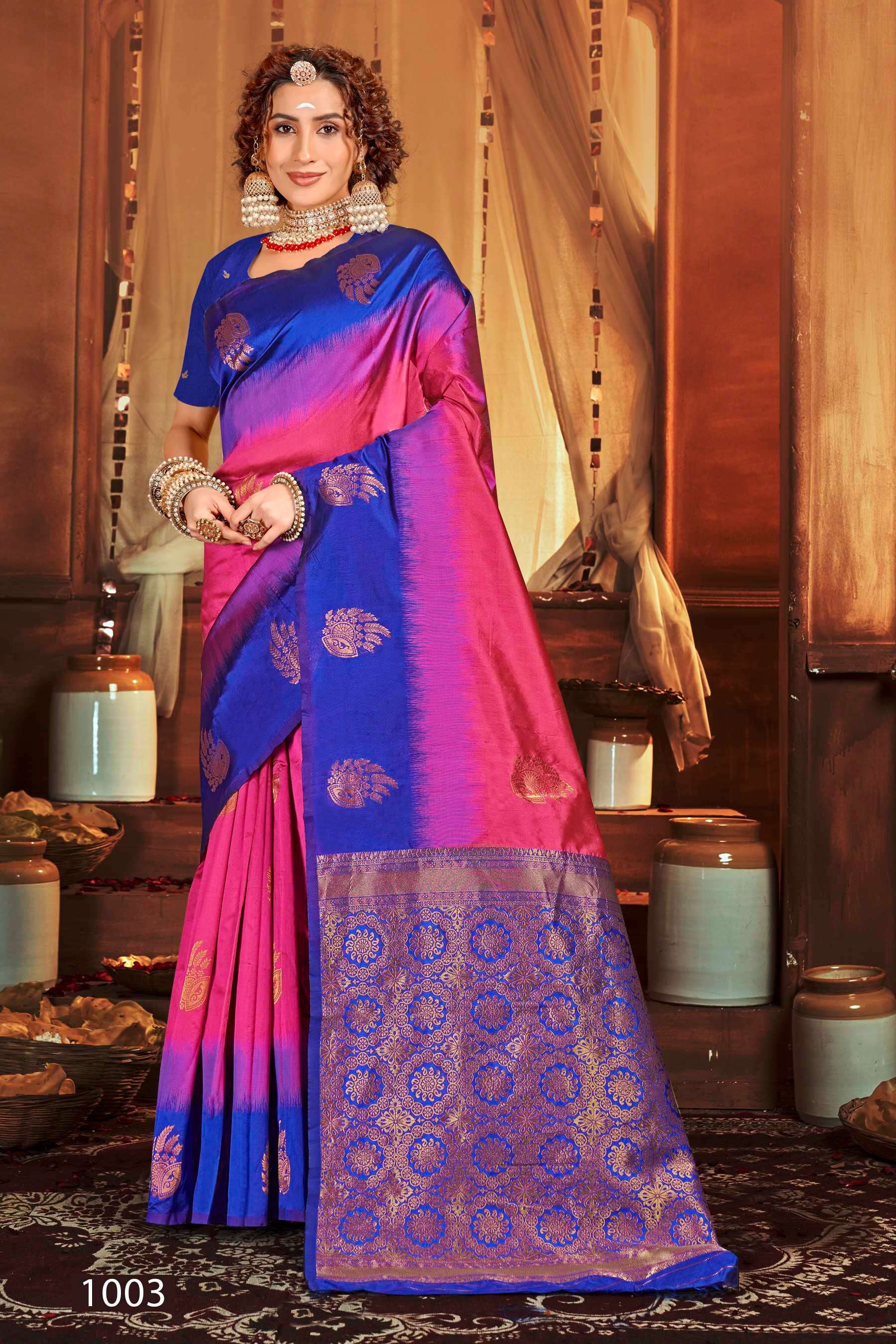 Saroj  Anushka shree vol.4 Soft Silk saree Wholesale catalog   