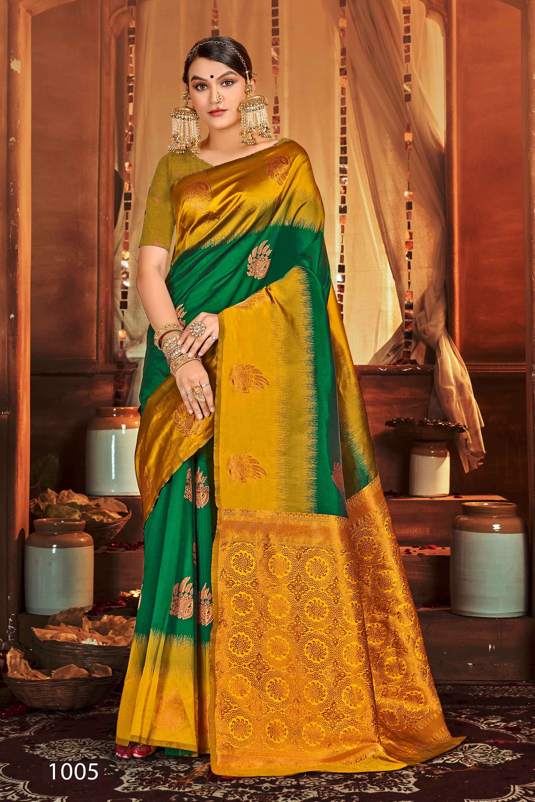Saroj  Anushka shree vol.4 Soft Silk saree Wholesale catalog   