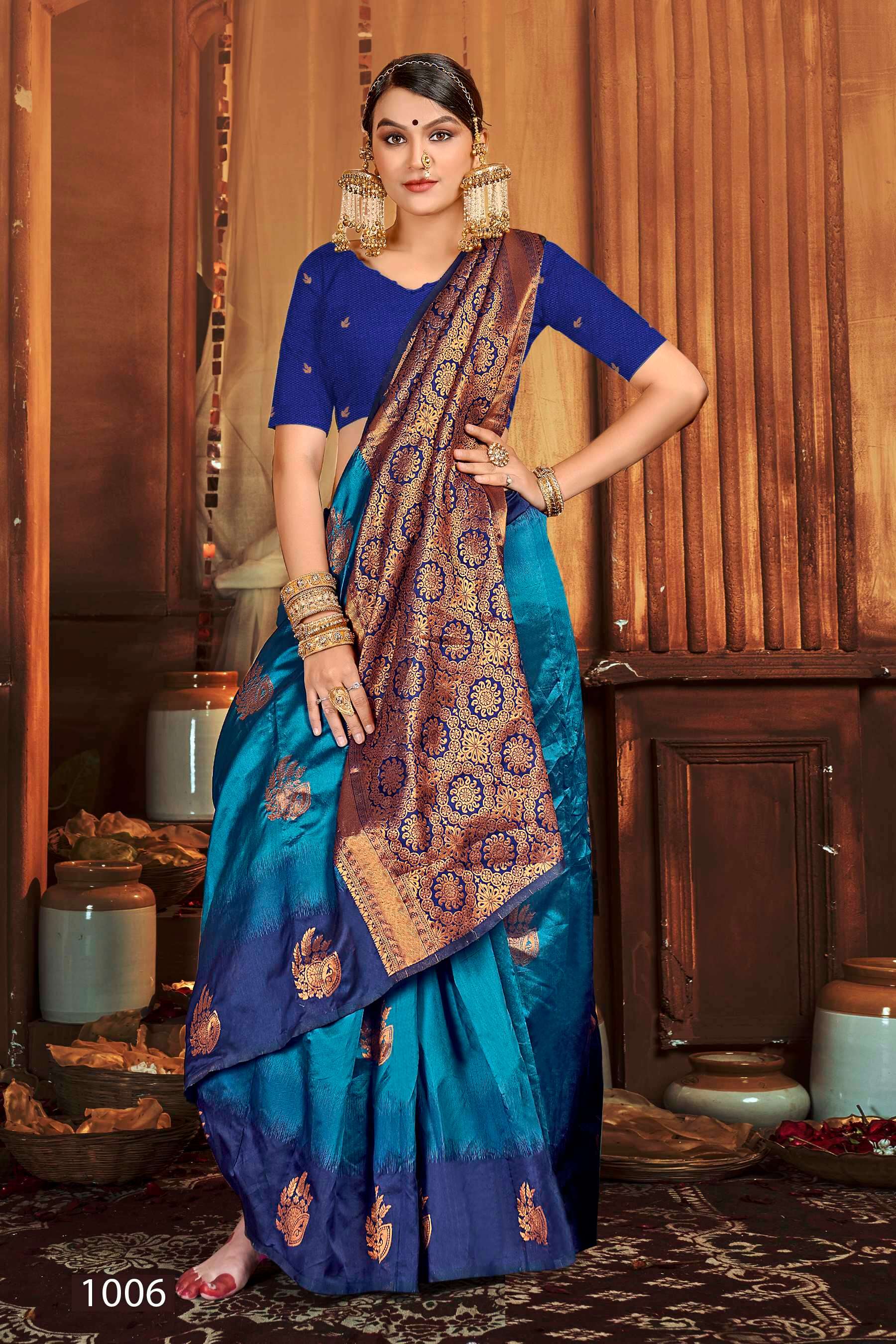 Saroj  Anushka shree vol.4 Soft Silk saree Wholesale catalog   