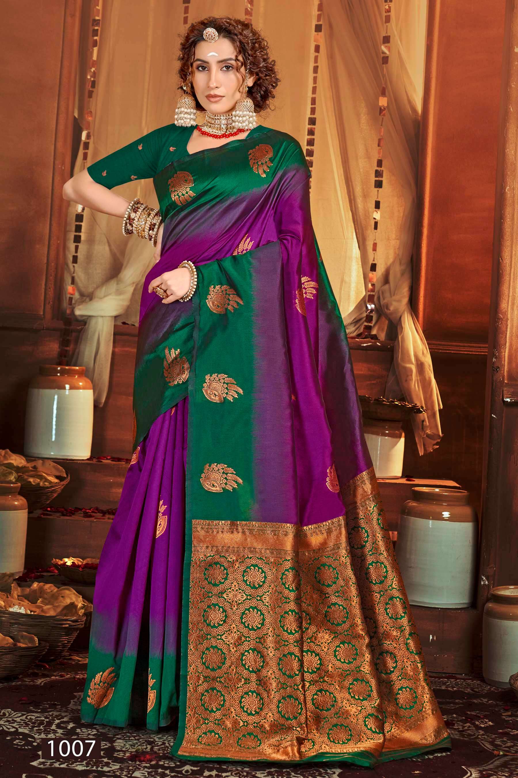 Saroj  Anushka shree vol.4 Soft Silk saree Wholesale catalog   
