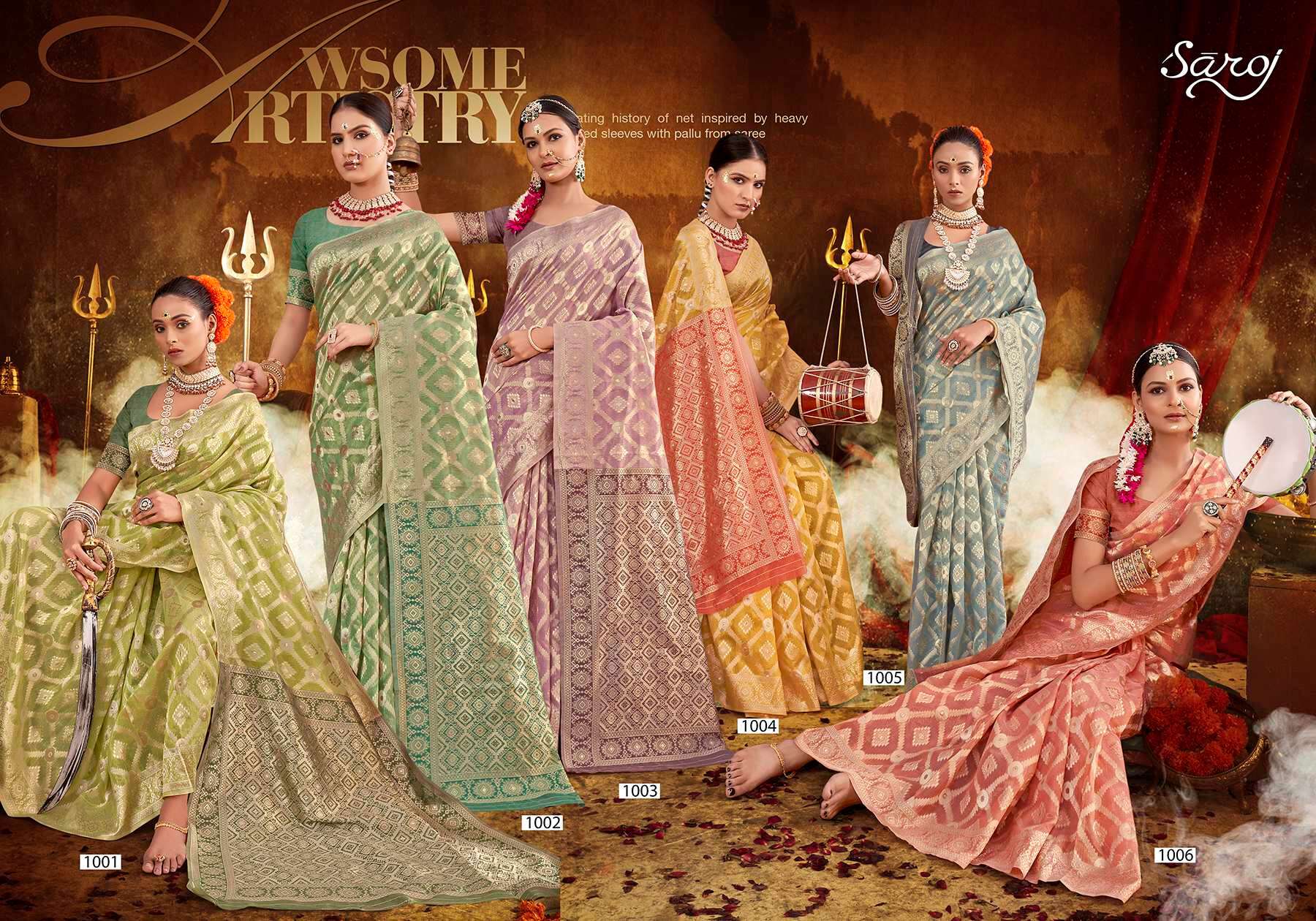 Saroj  Jaipuri Silk Vol - 1 Soft cotton Saree Saree Wholesale catalog    