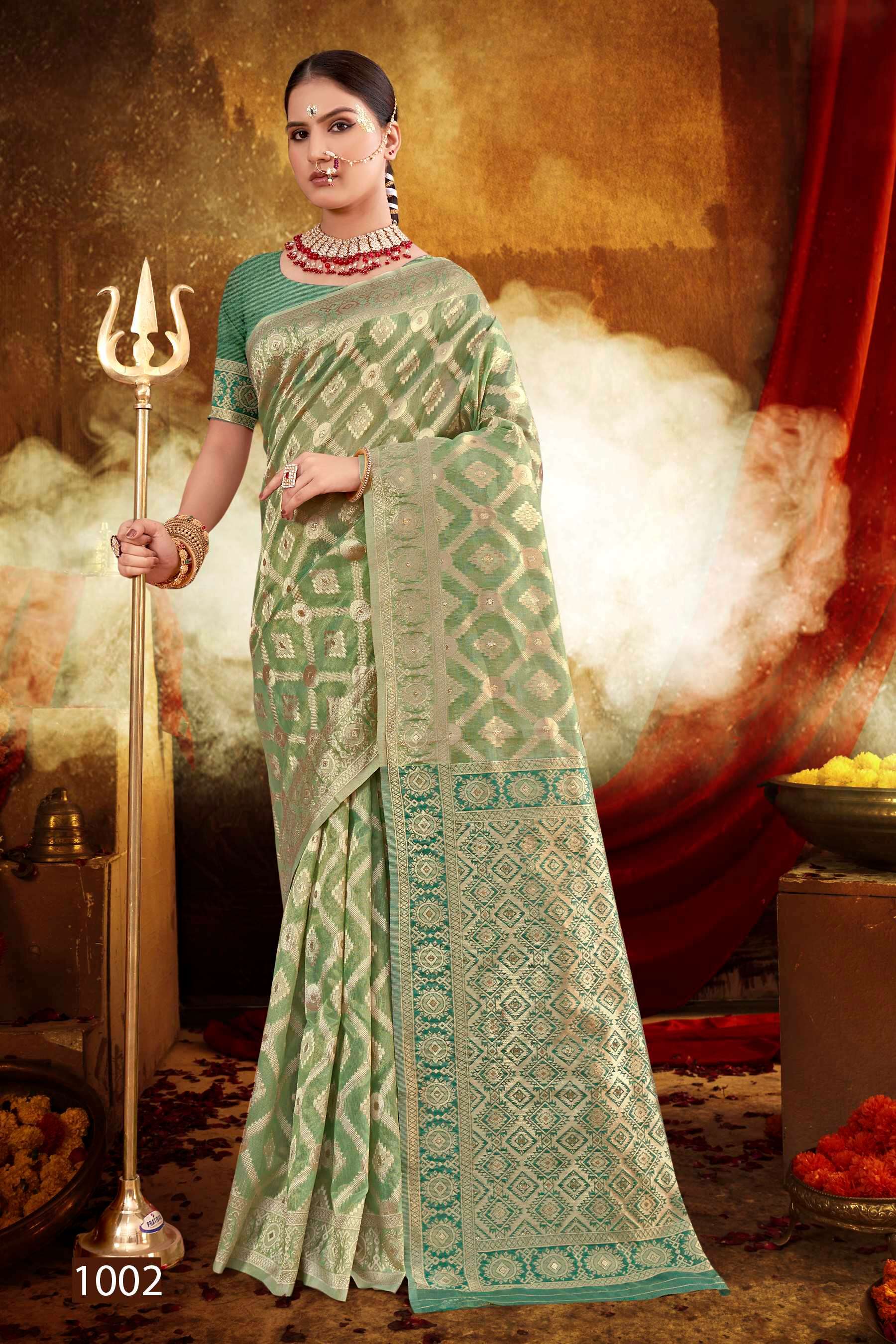 Saroj  Jaipuri Silk Vol - 1 Soft cotton Saree Saree Wholesale catalog    