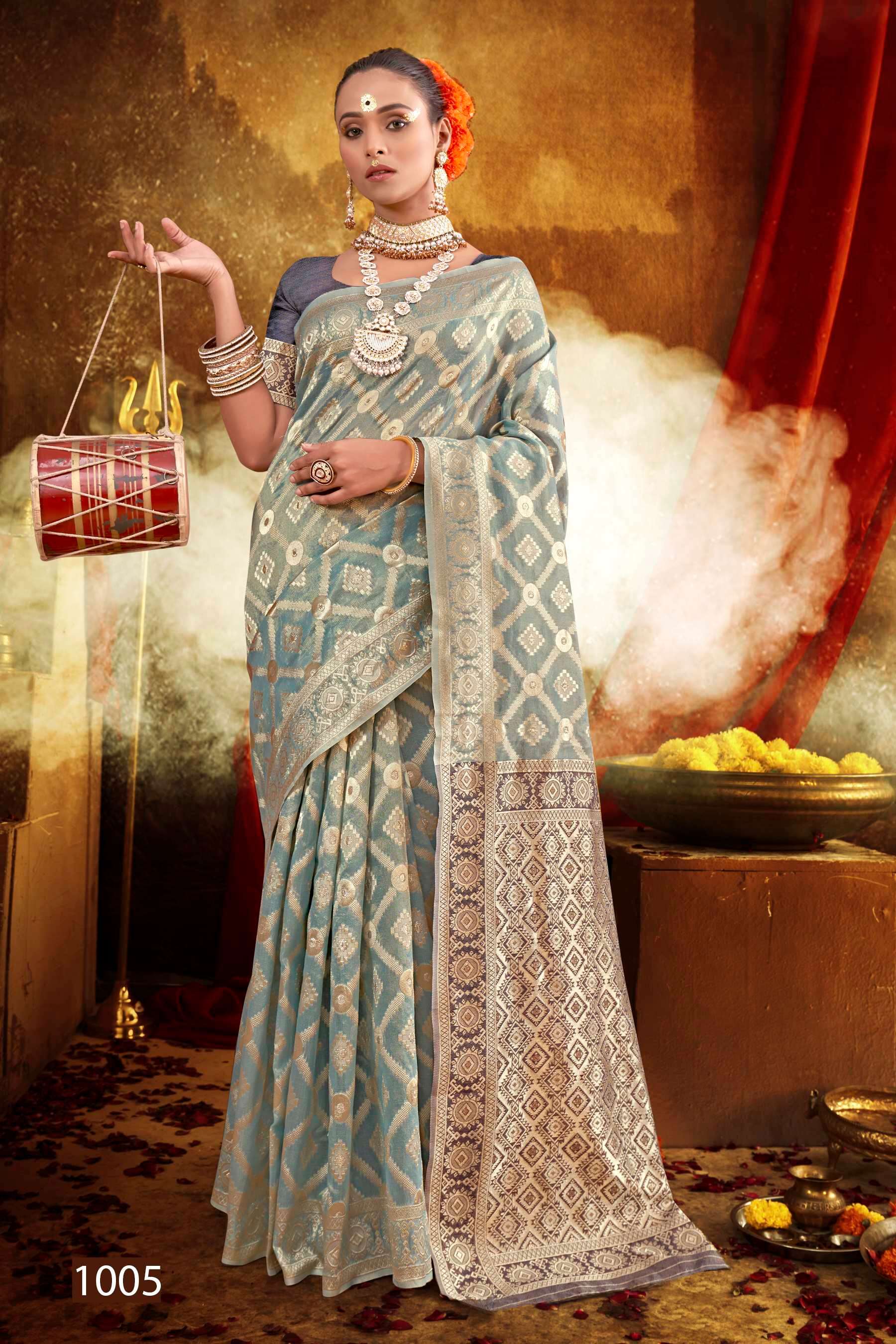 Saroj  Jaipuri Silk Vol - 1 Soft cotton Saree Saree Wholesale catalog    