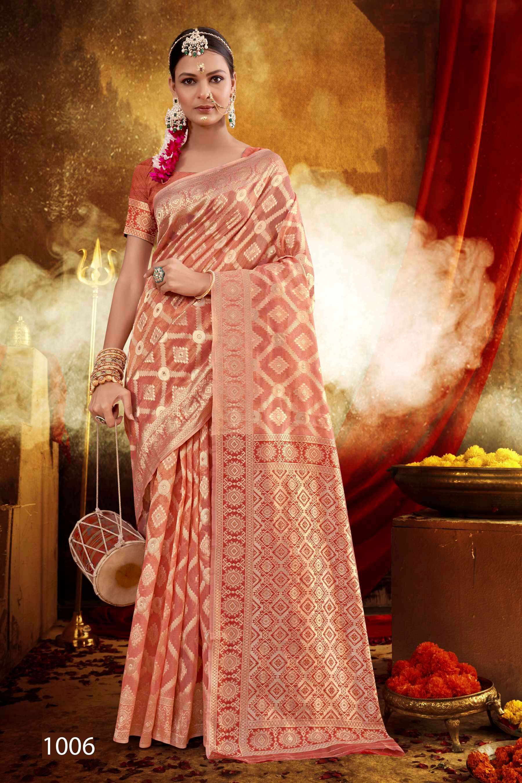 Saroj  Jaipuri Silk Vol - 1 Soft cotton Saree Saree Wholesale catalog    
