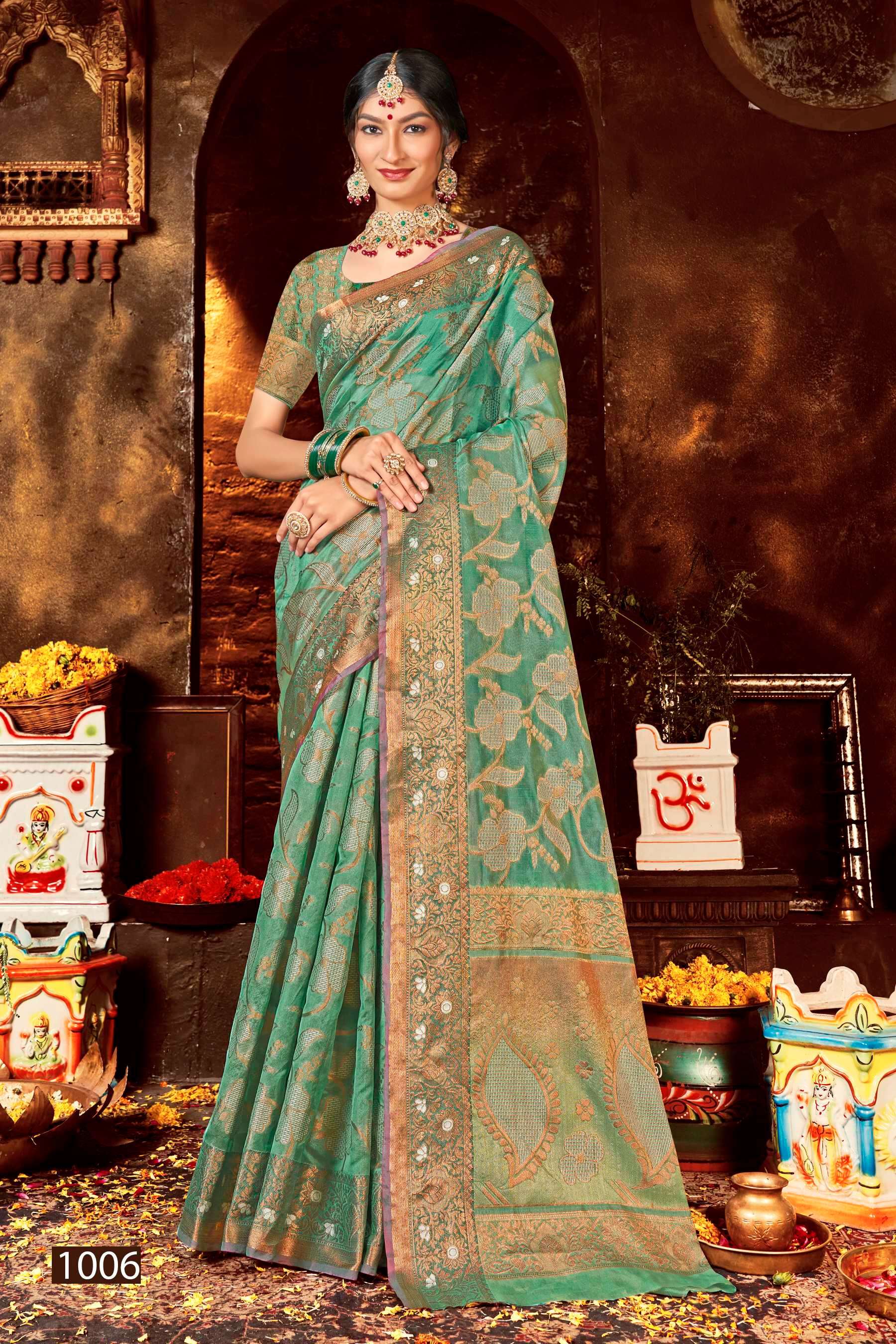 Saroj  Kundan Vol - 2 Soft  Organza  Saree Wholesale catalog  