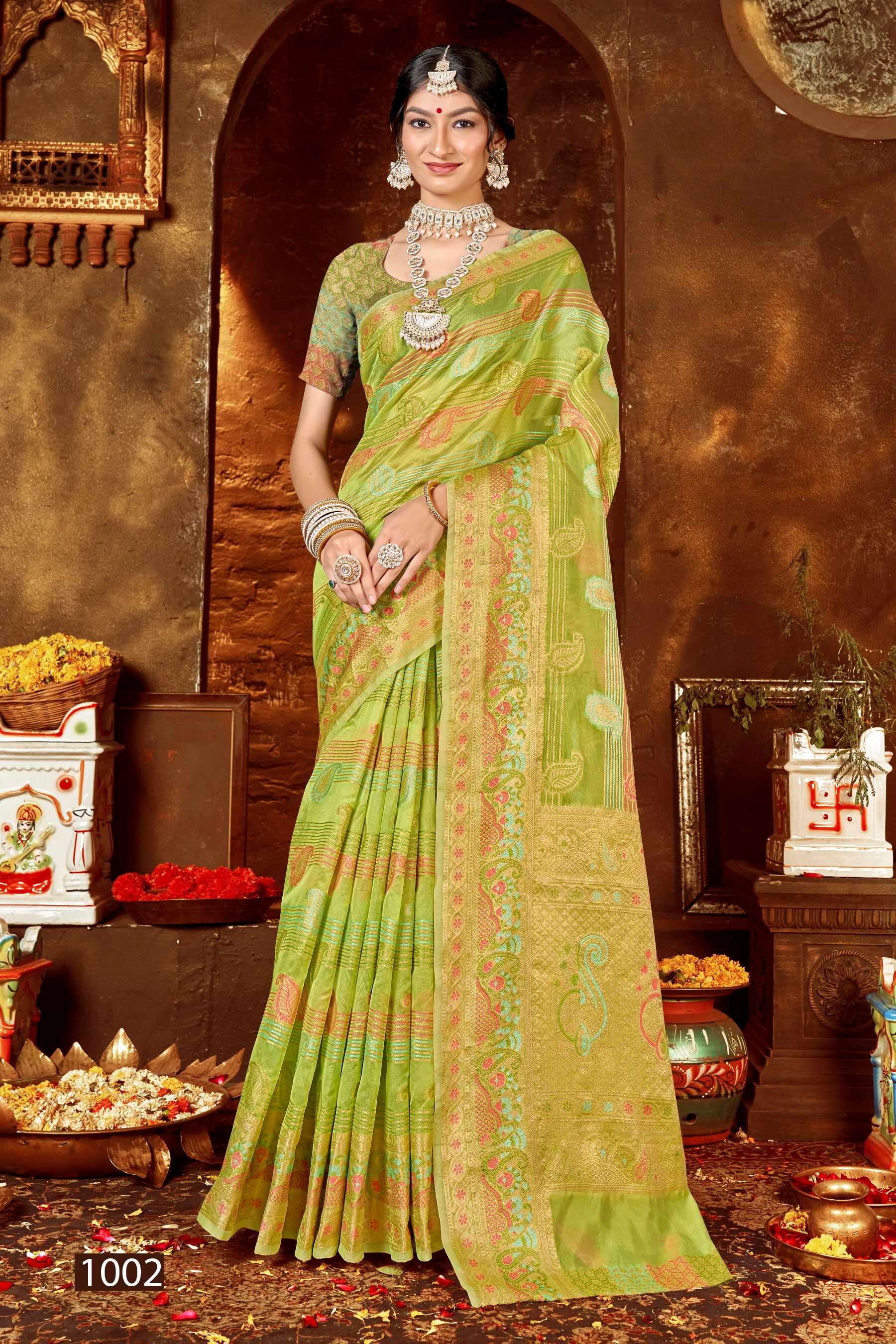 Saroj  Kundan Vol - 4 Soft  Organza Saree Wholesale catalog  