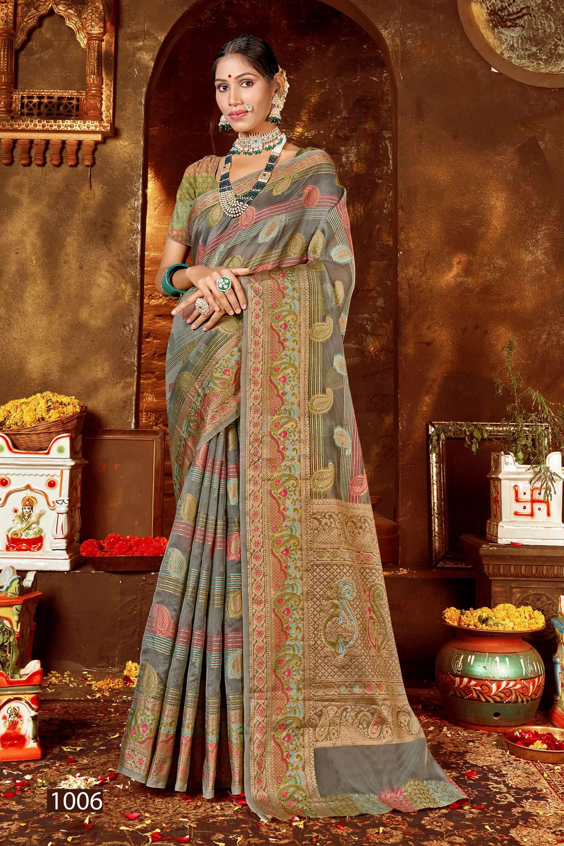 Saroj  Kundan Vol - 4 Soft  Organza Saree Wholesale catalog  