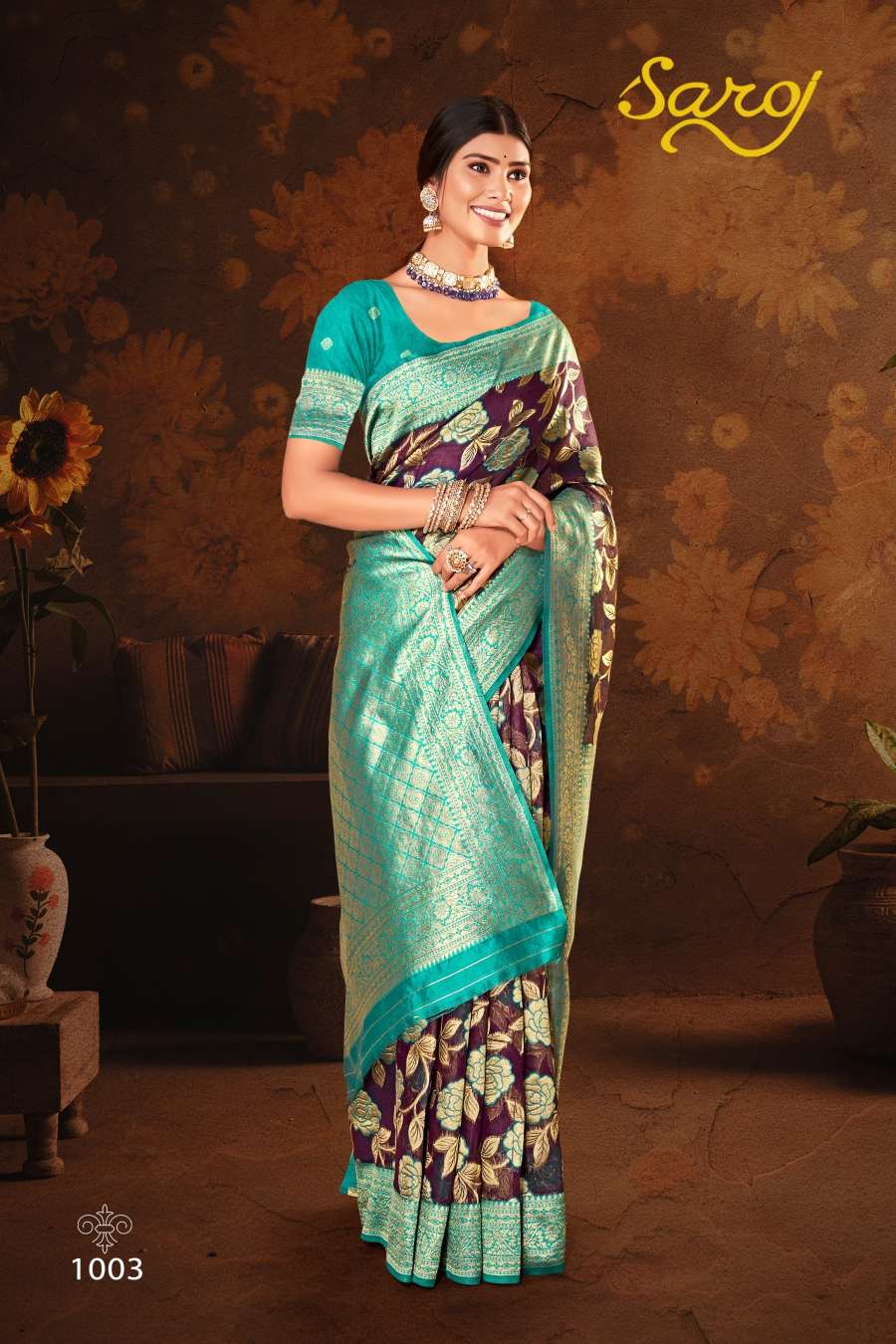 Saroj  Nayantara Vol - 1 Soft cotton Saree withContrast border and pallu Saree Wholesale catalog  