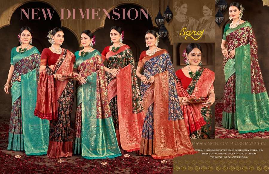 Saroj  Nayantara Vol - 2 Soft cotton Saree withContrast border and pallu Saree Wholesale catalog    