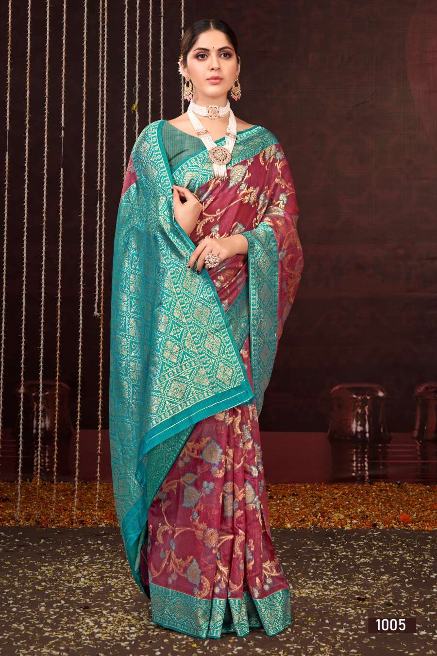 Saroj  Nayantara Vol - 3 Soft cotton Saree withContrast border and pallu Saree Wholesale catalog    